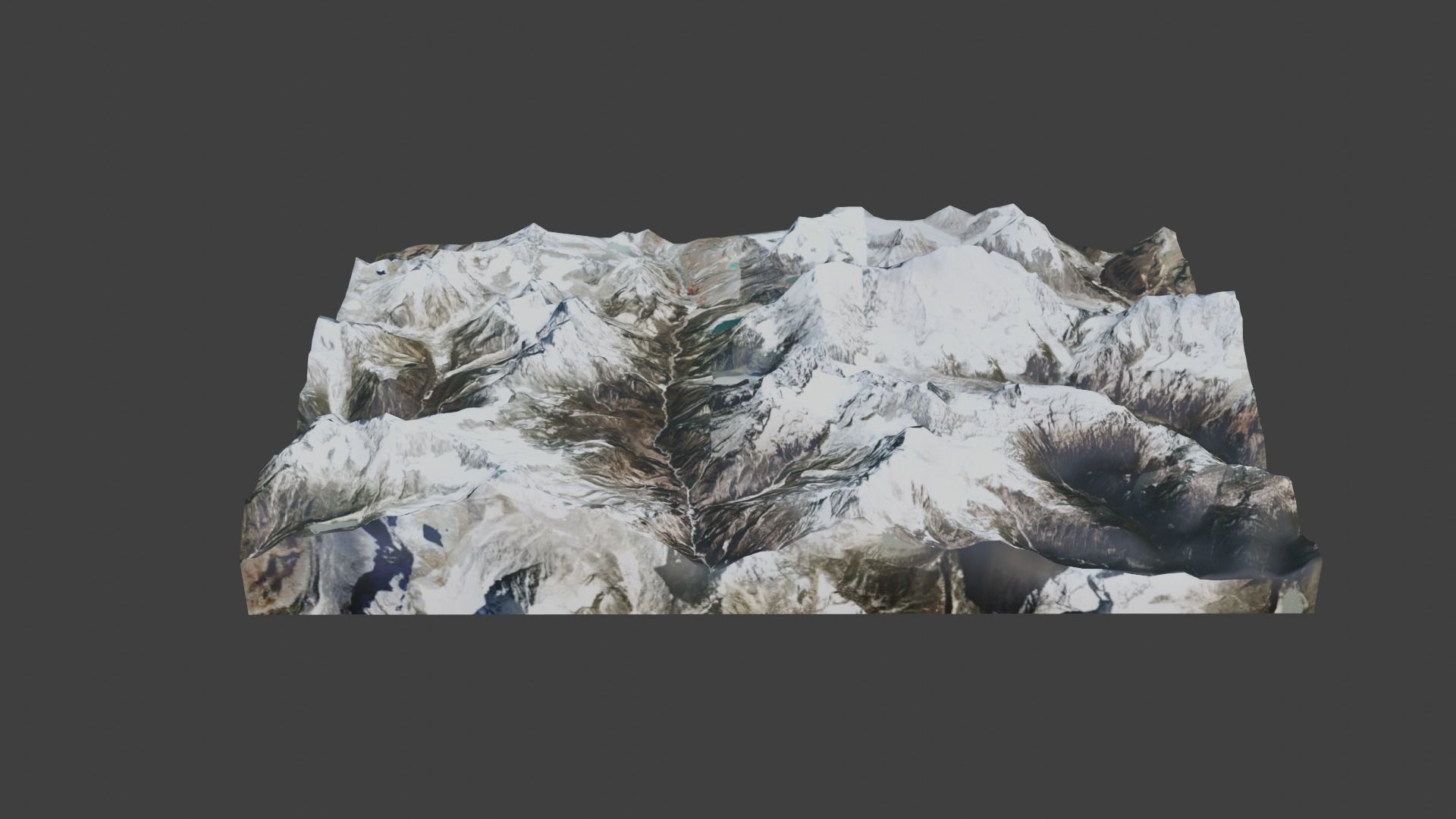 Chamlang Mountain Low-poly 3D model_5