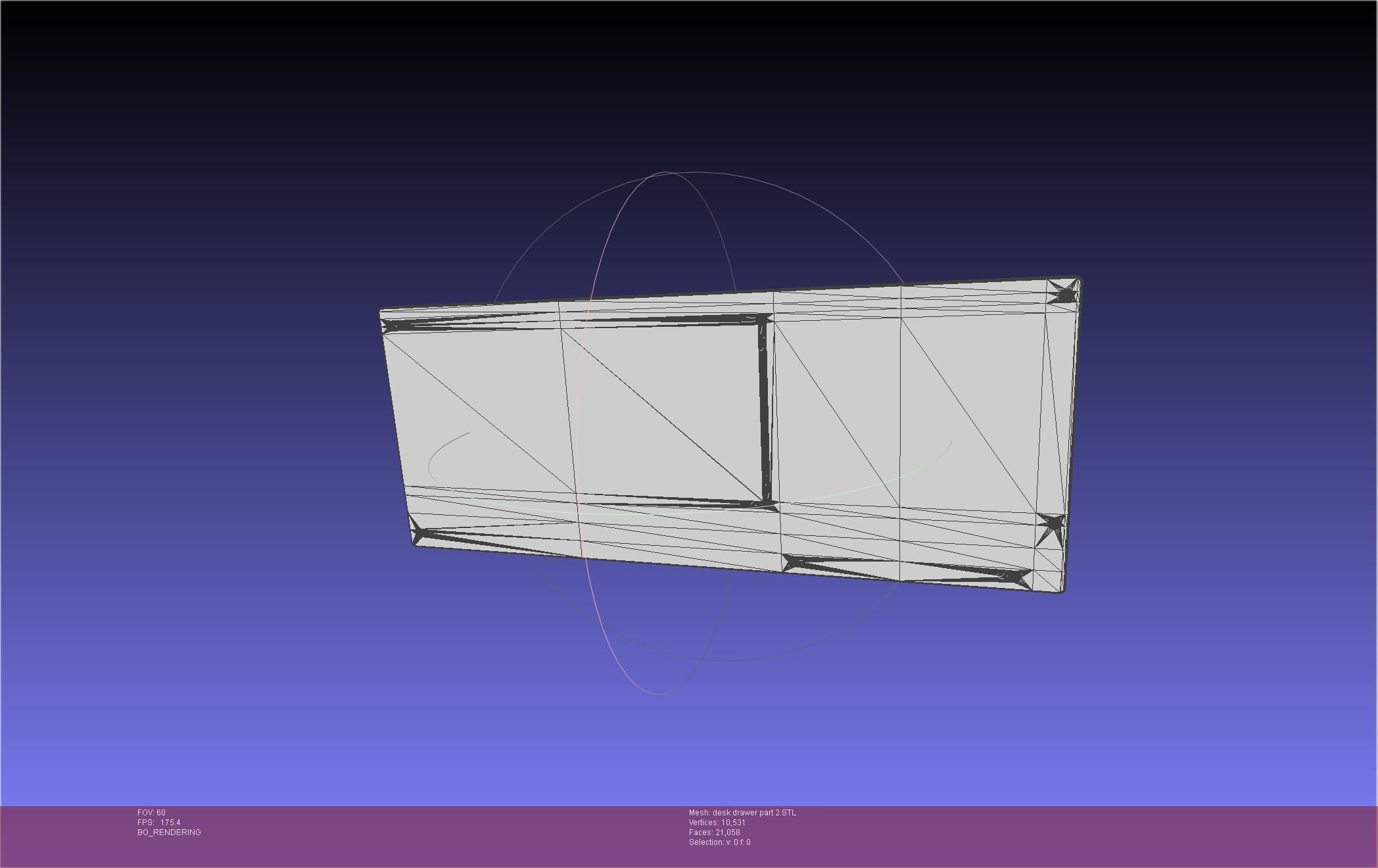 Basic Desk Drawer STL 3D print model_41
