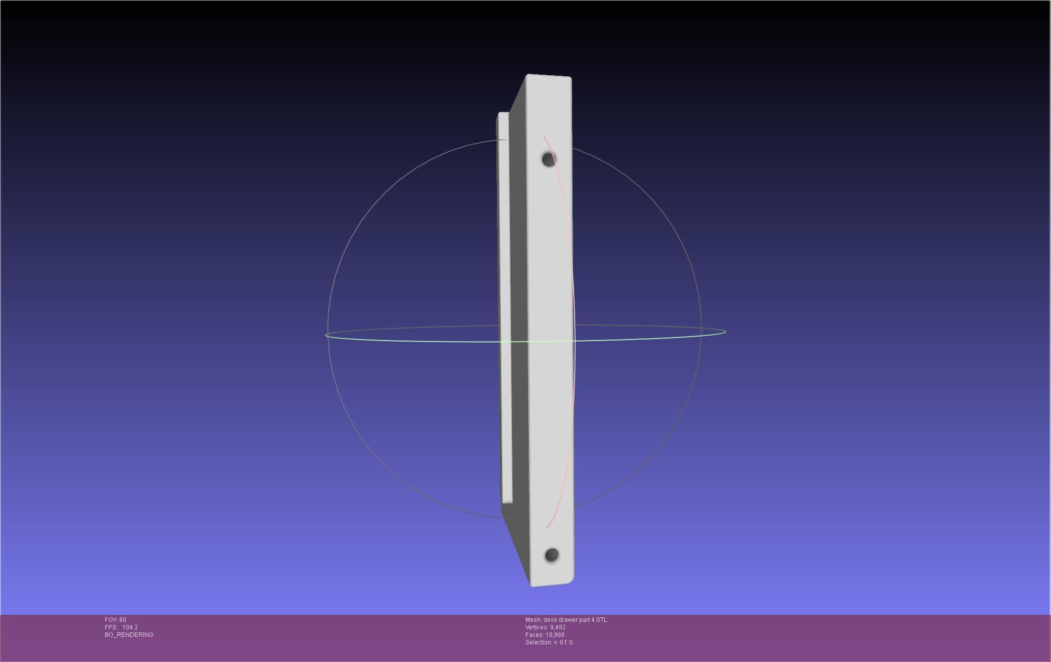 Basic Desk Drawer STL 3D print model_49