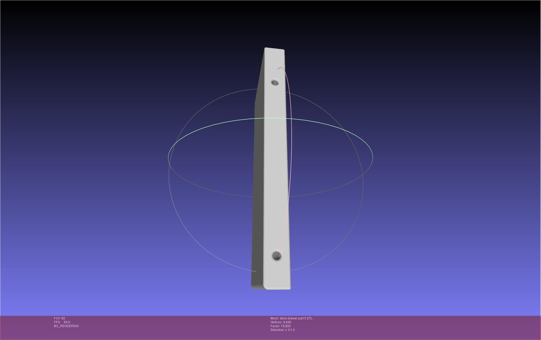 Basic Desk Drawer STL 3D print model_58