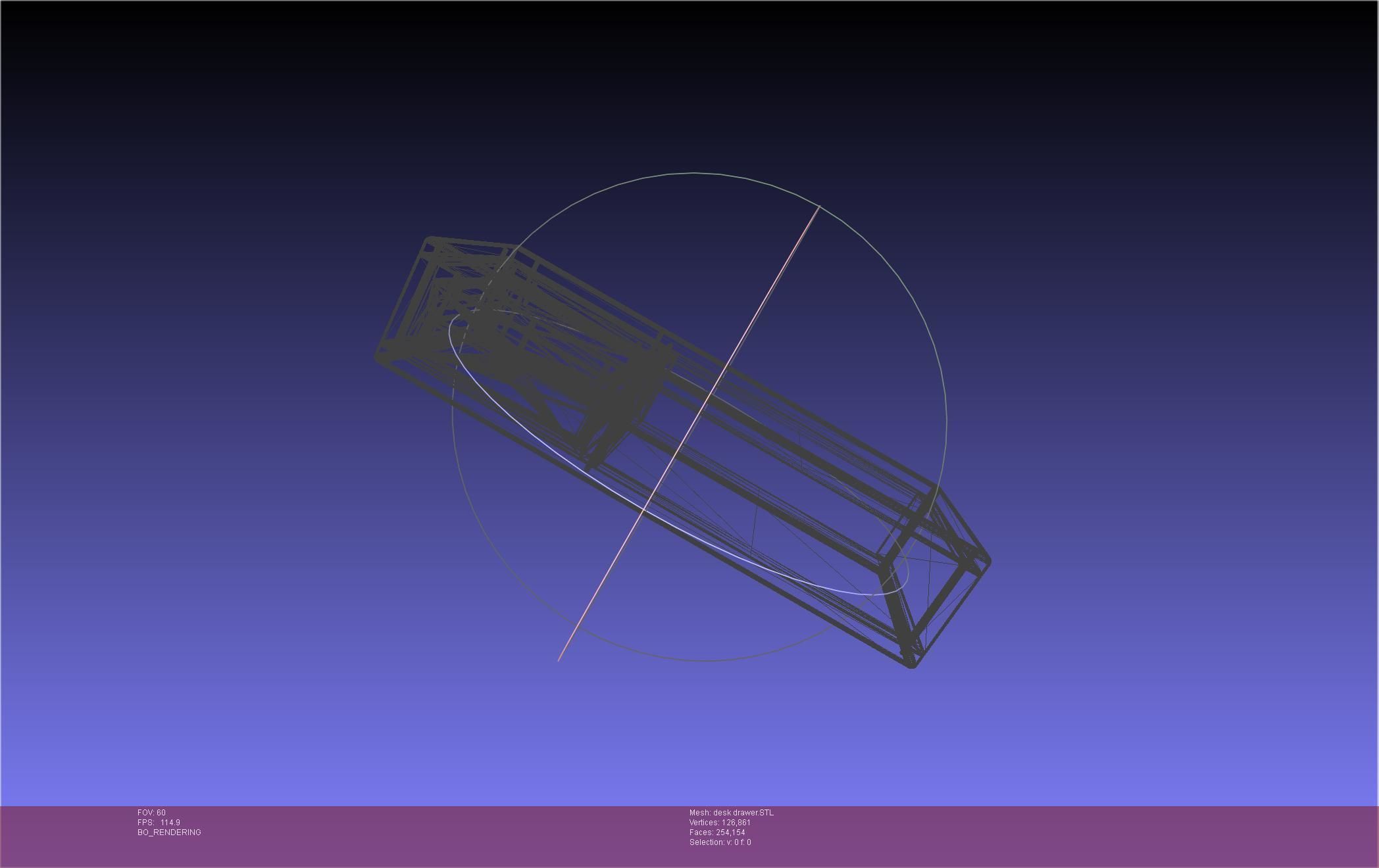 Basic Desk Drawer STL 3D print model_19