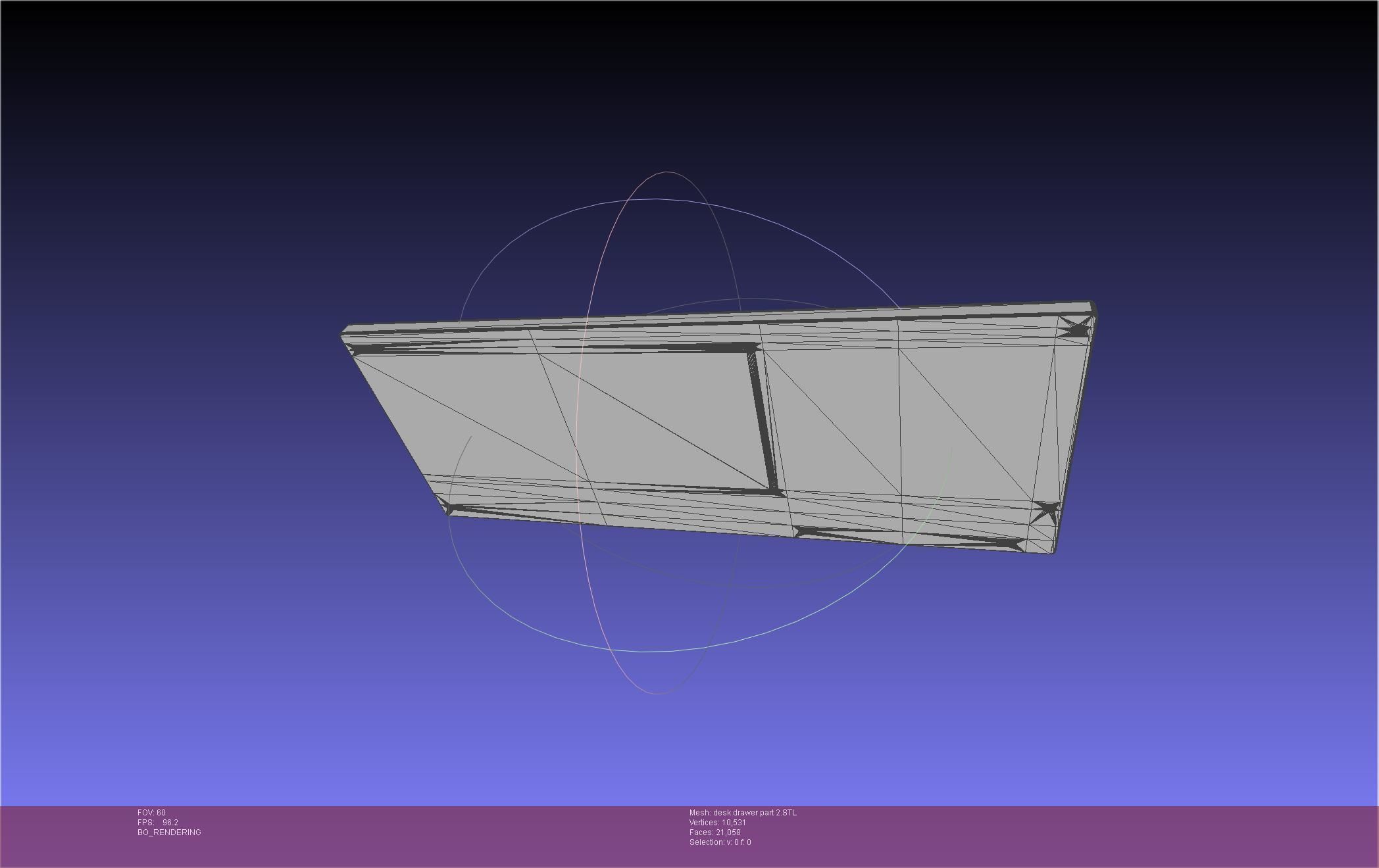 Basic Desk Drawer STL 3D print model_39