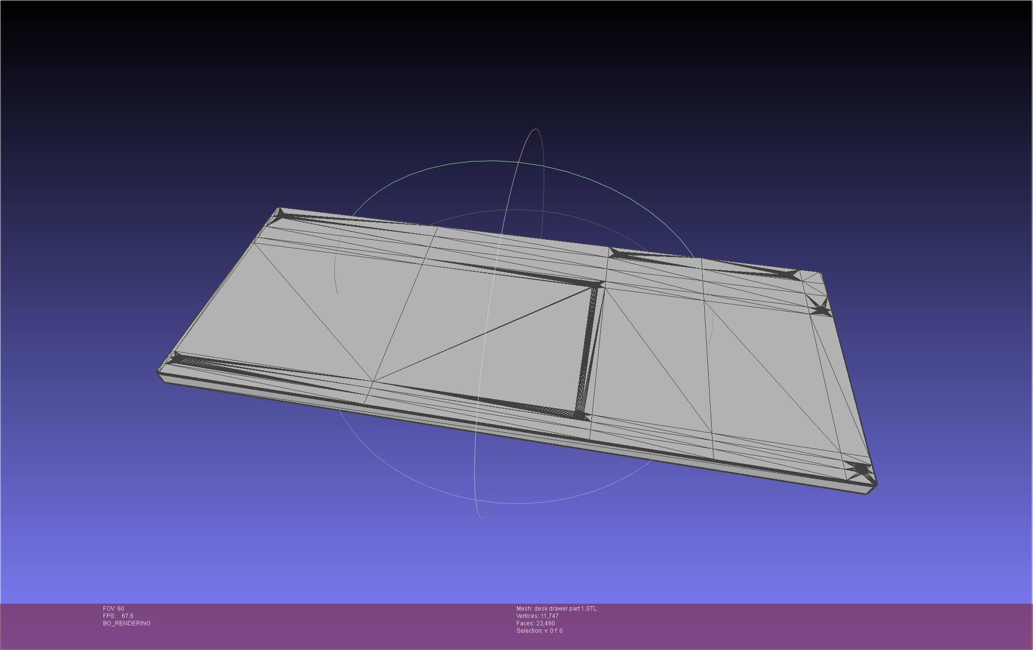 Basic Desk Drawer STL 3D print model_34