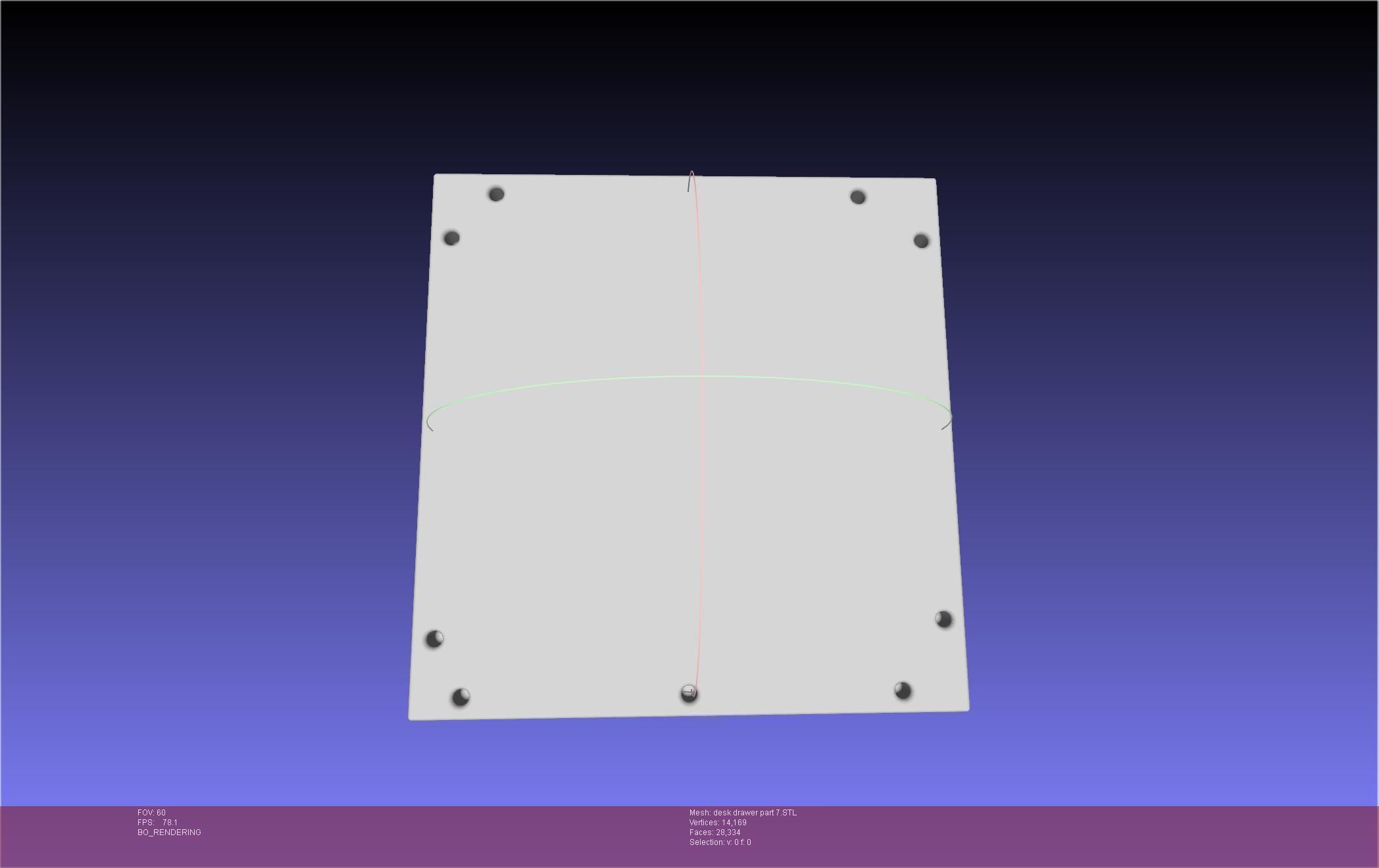 Basic Desk Drawer STL 3D print model_70