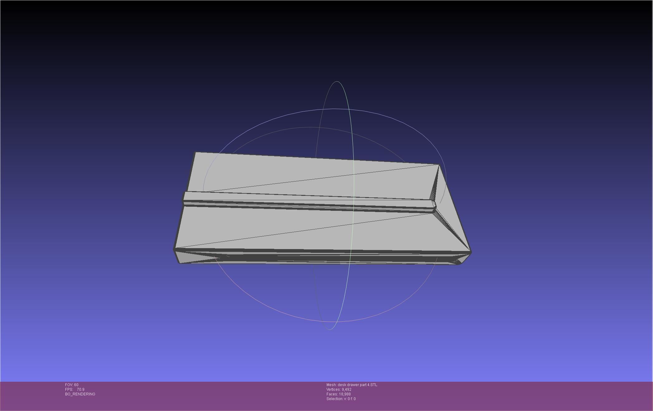 Basic Desk Drawer STL 3D print model_57