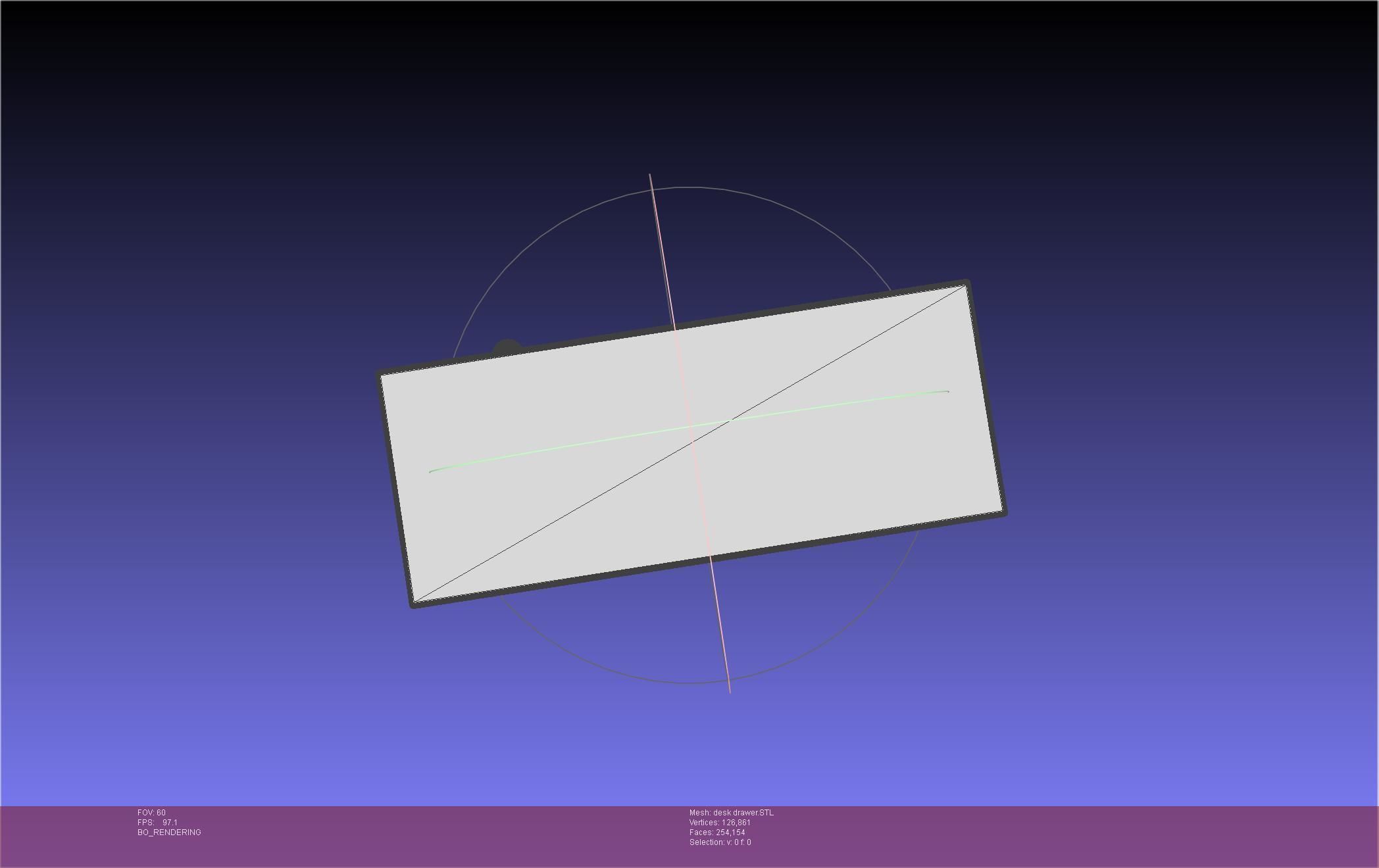 Basic Desk Drawer STL 3D print model_16