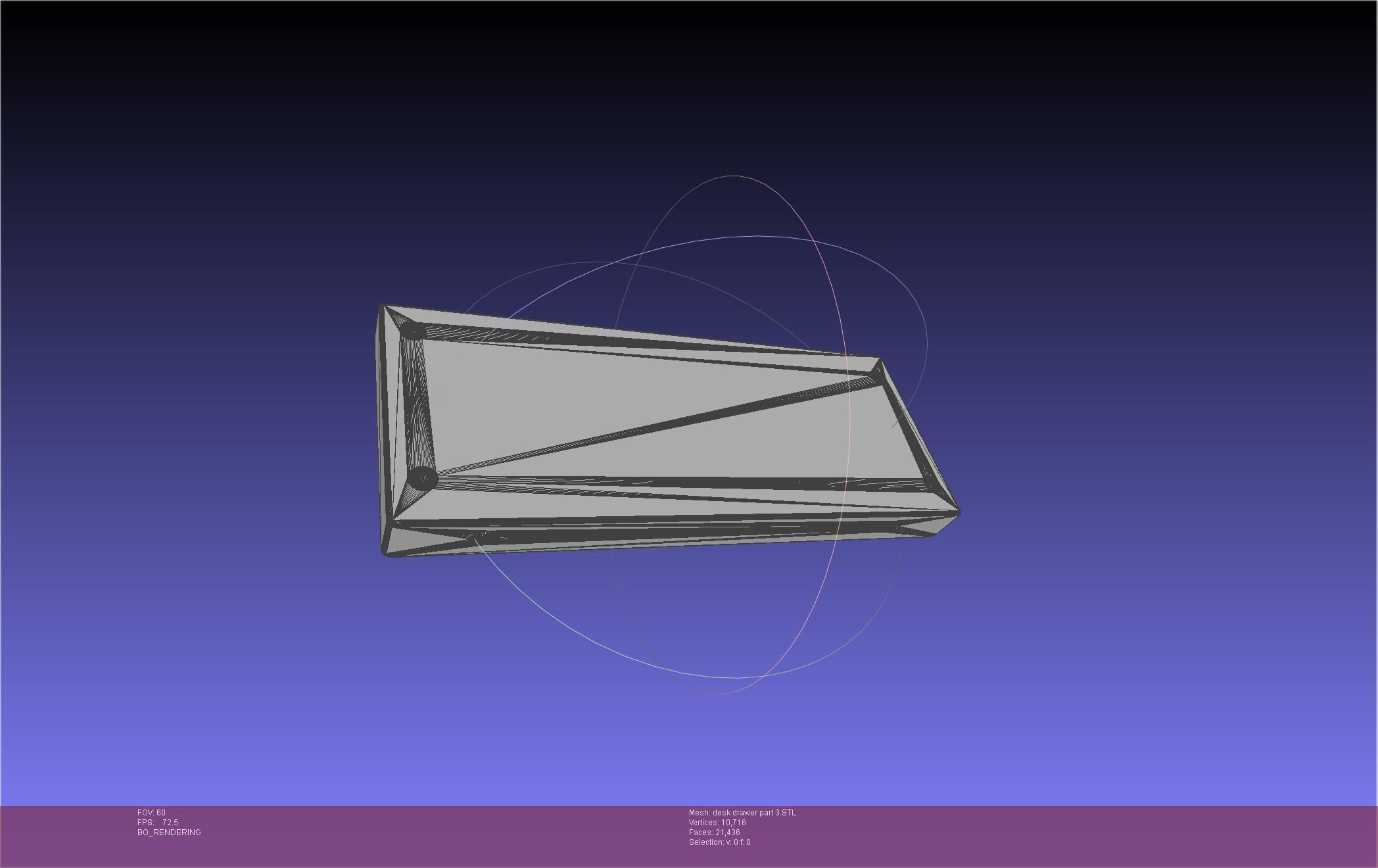 Basic Desk Drawer STL 3D print model_47