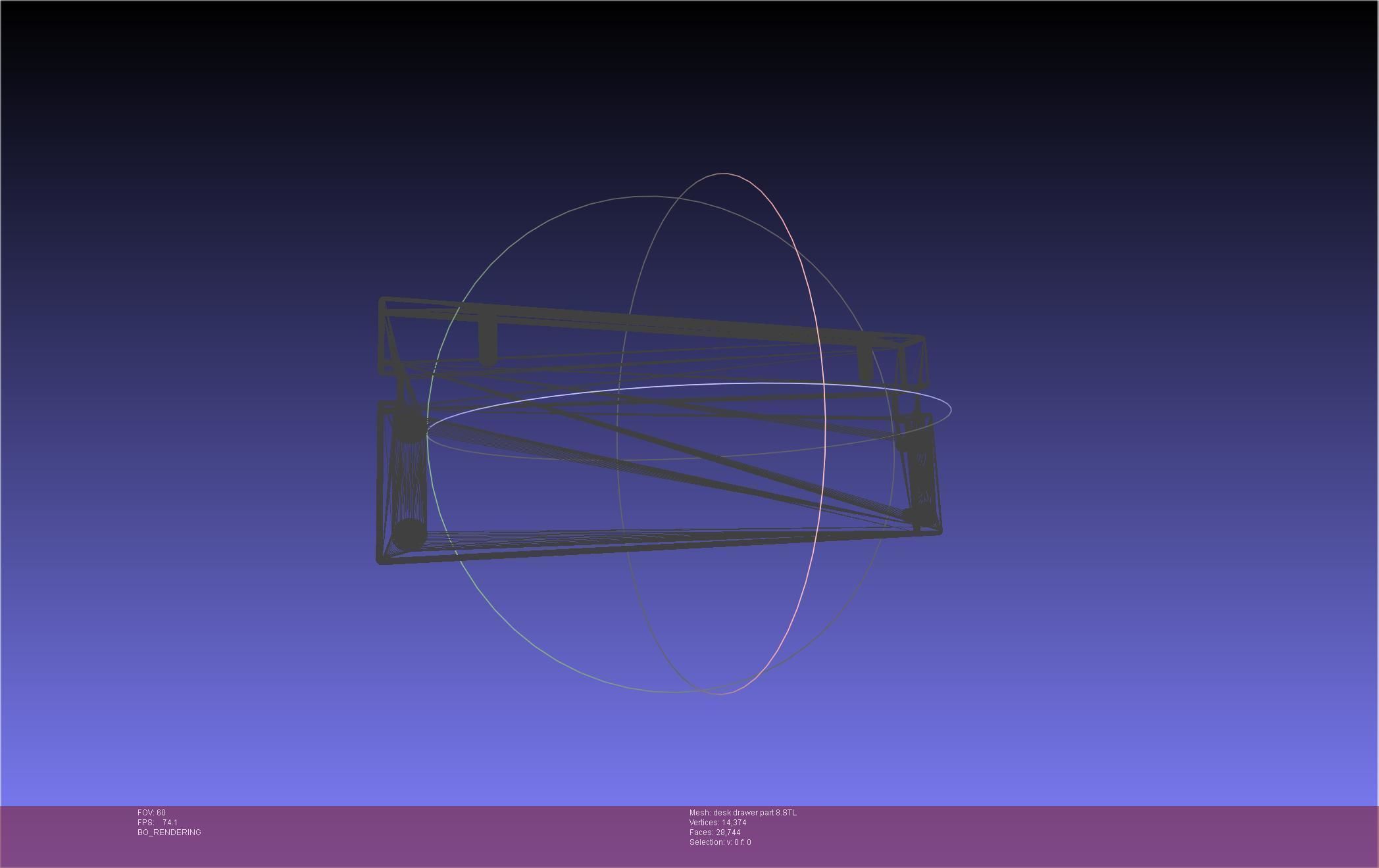Basic Desk Drawer STL 3D print model_87