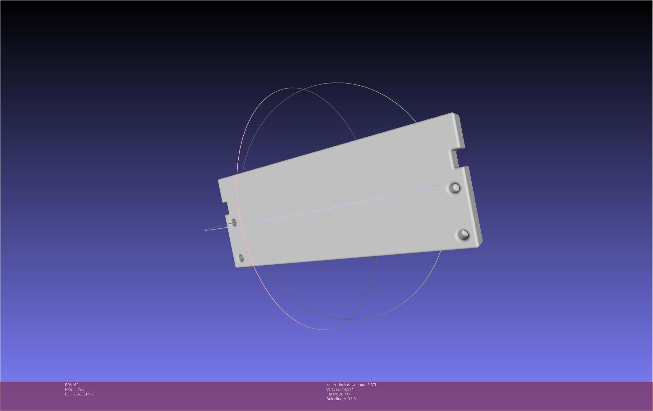 Basic Desk Drawer STL 3D print model_83