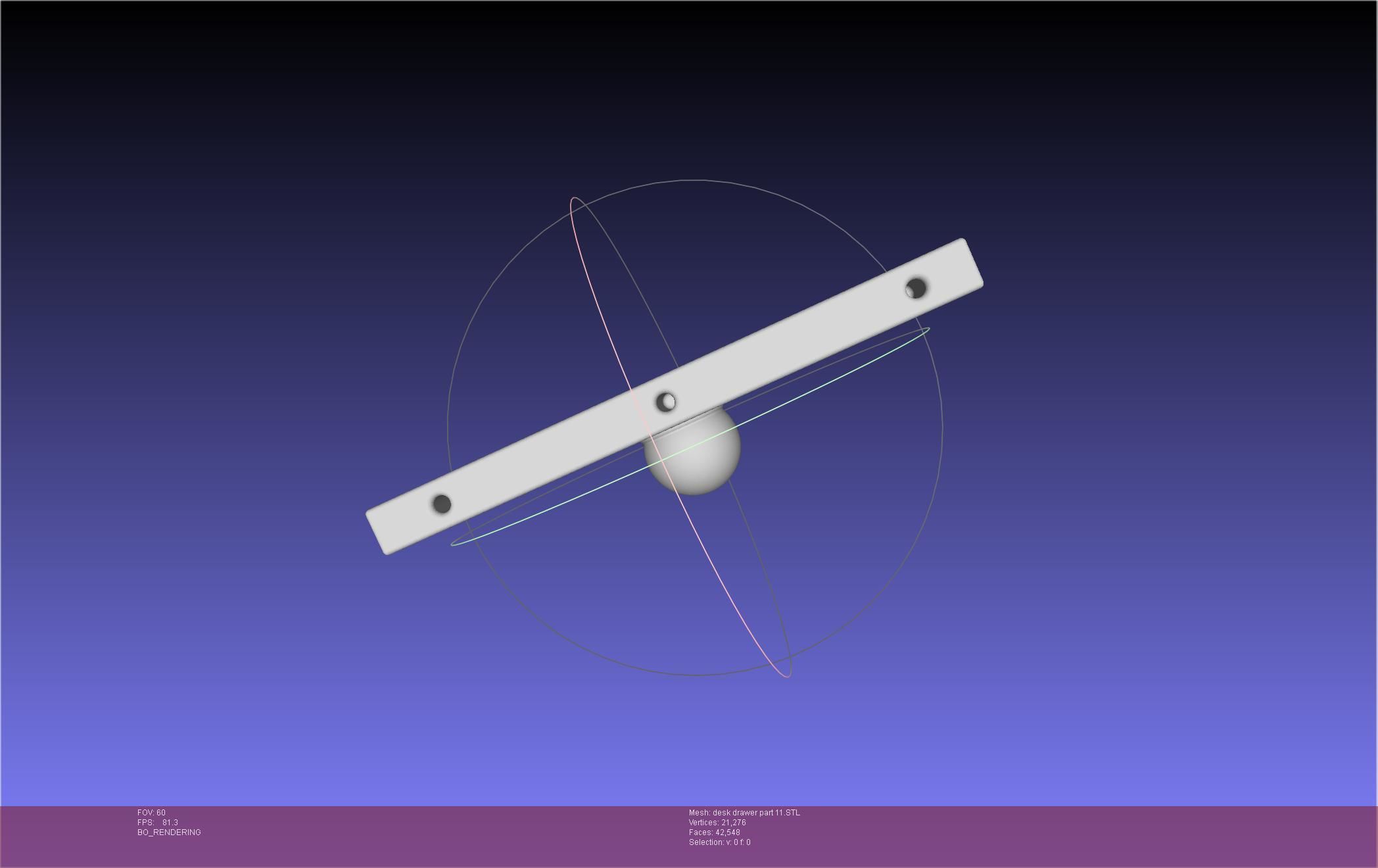 Basic Desk Drawer STL 3D print model_112