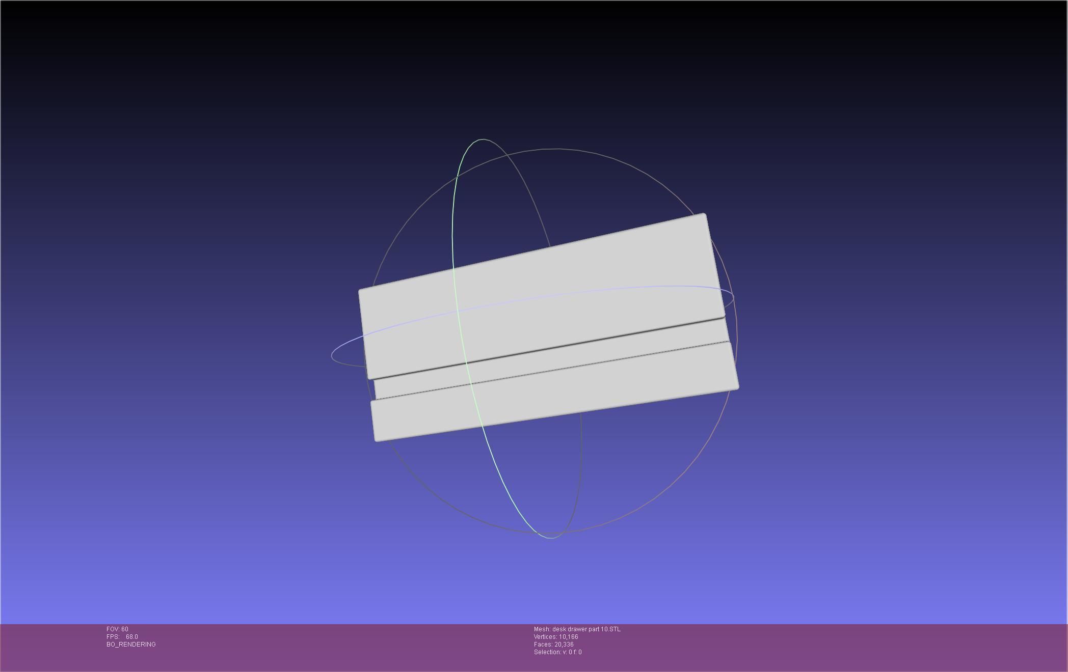 Basic Desk Drawer STL 3D print model_101