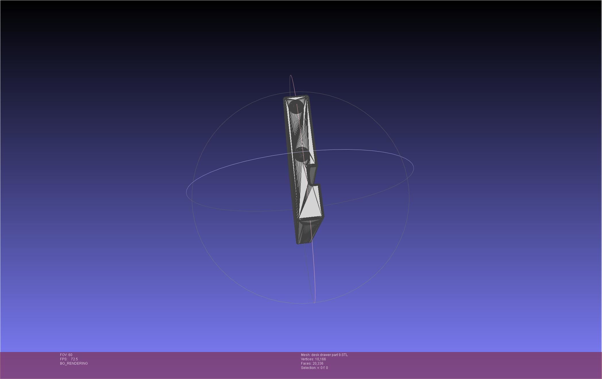 Basic Desk Drawer STL 3D print model_98