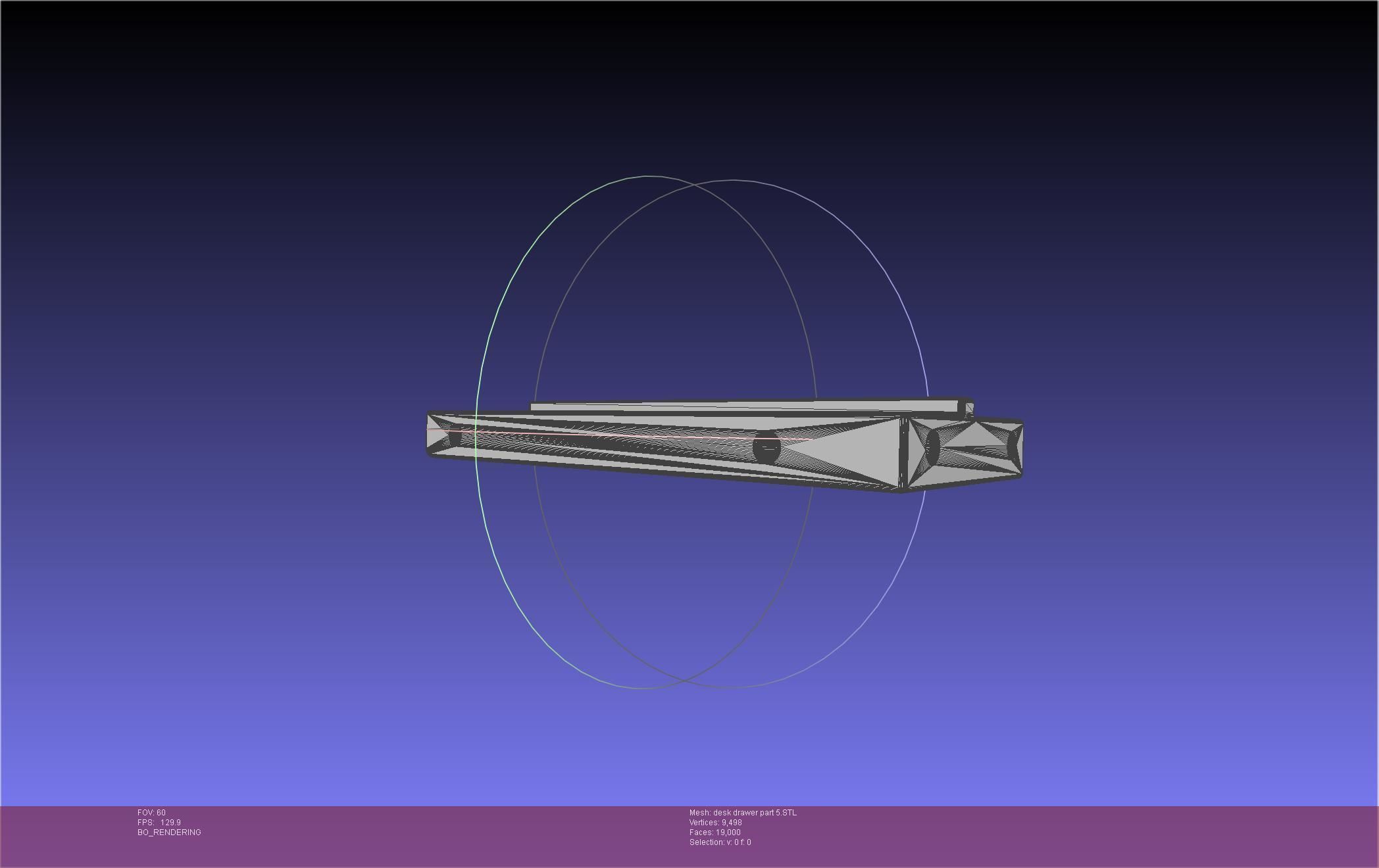 Basic Desk Drawer STL 3D print model_63