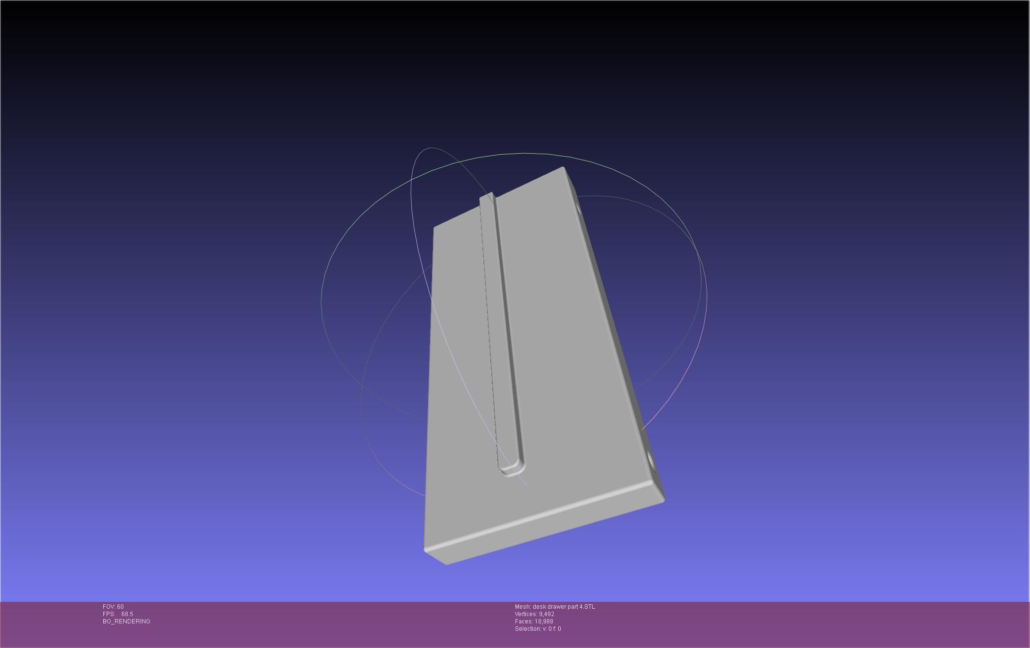 Basic Desk Drawer STL 3D print model_51