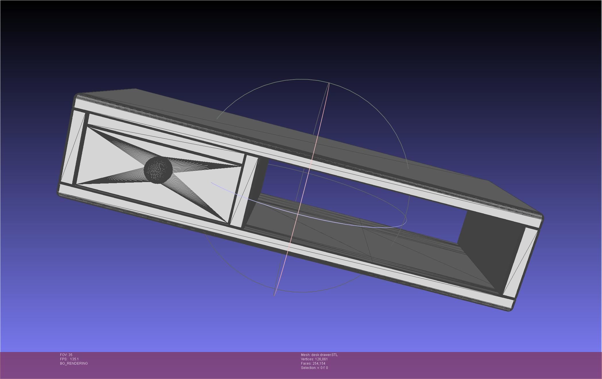 Basic Desk Drawer STL 3D print model_24