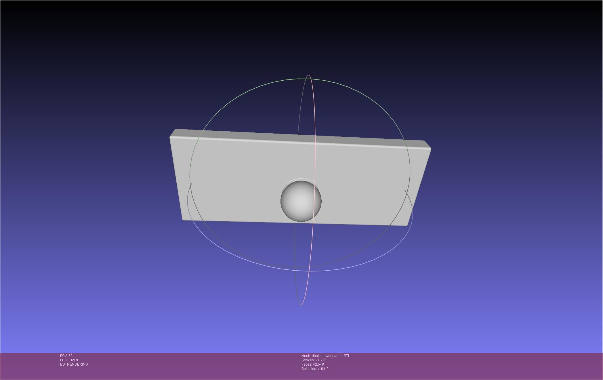 Basic Desk Drawer STL 3D print model_108