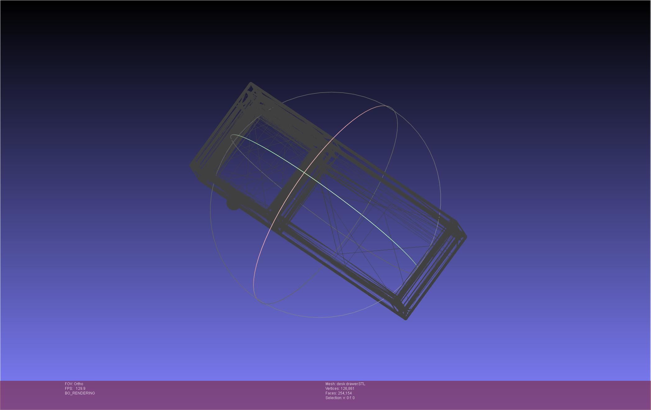 Basic Desk Drawer STL 3D print model_22