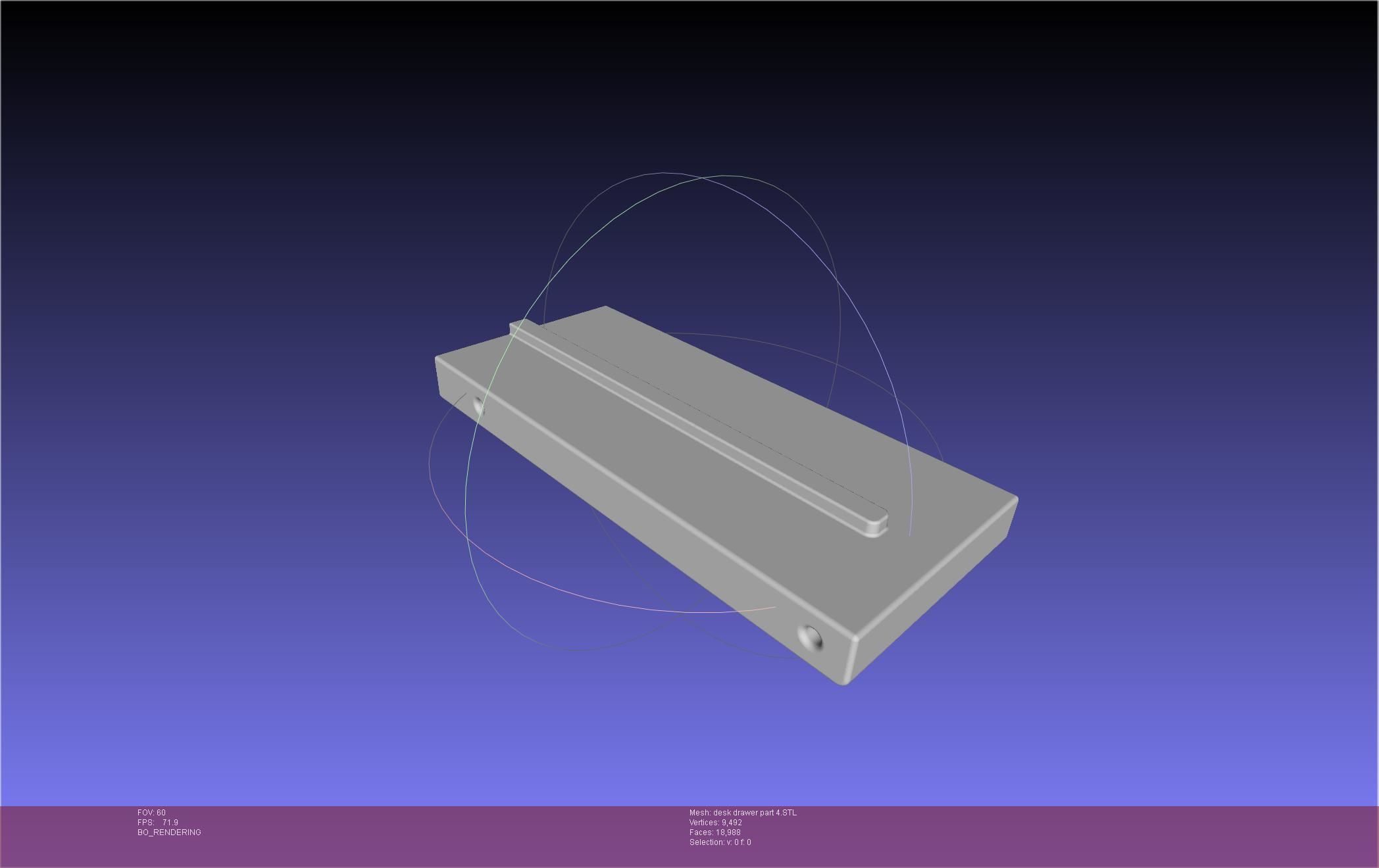Basic Desk Drawer STL 3D print model_52