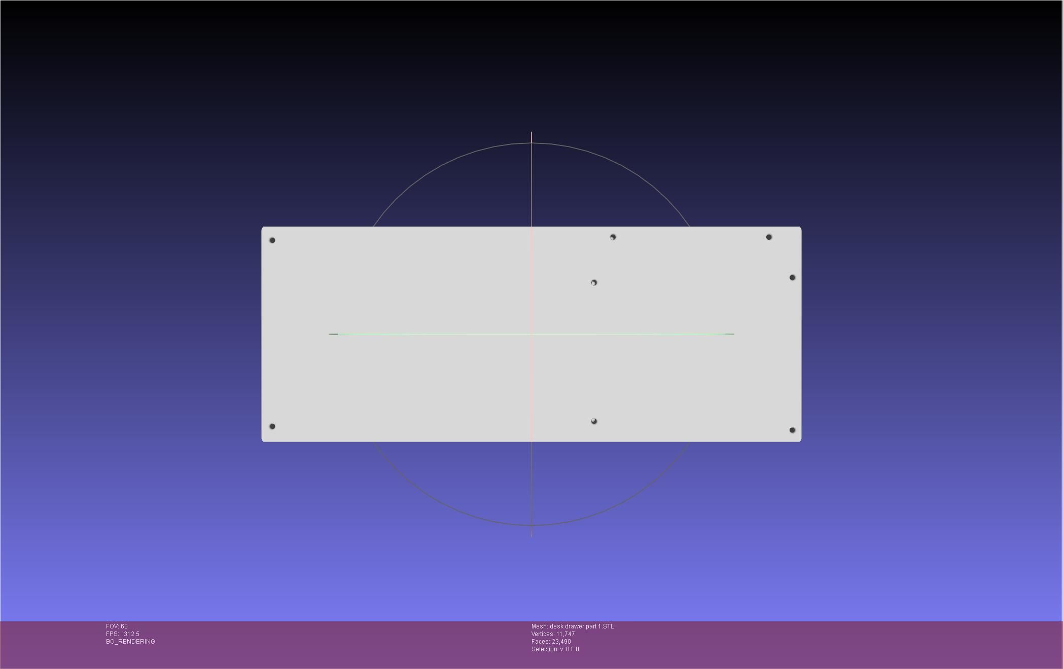 Basic Desk Drawer STL 3D print model_26