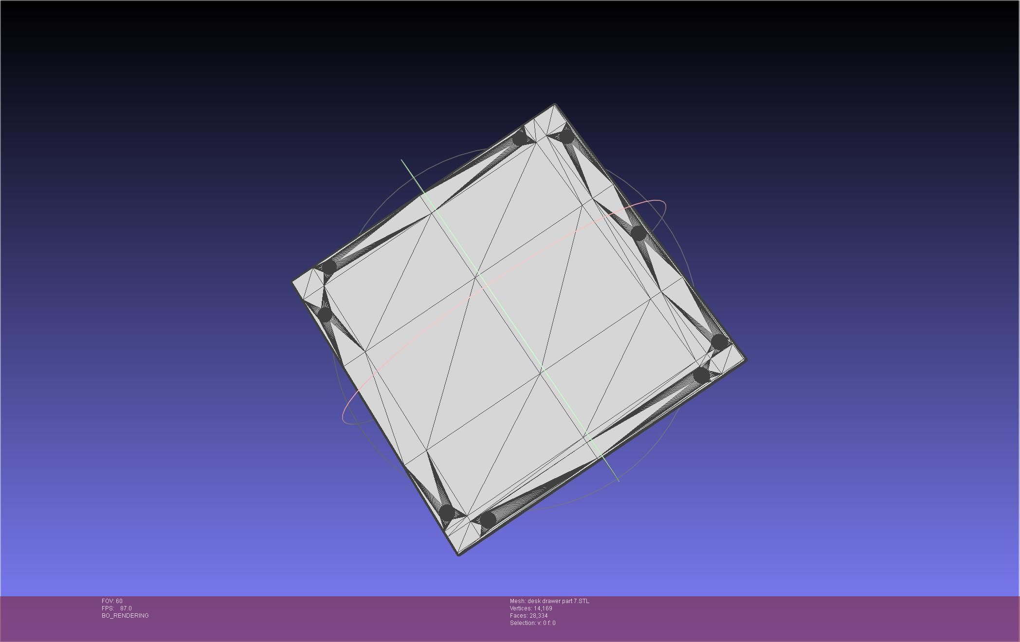 Basic Desk Drawer STL 3D print model_76