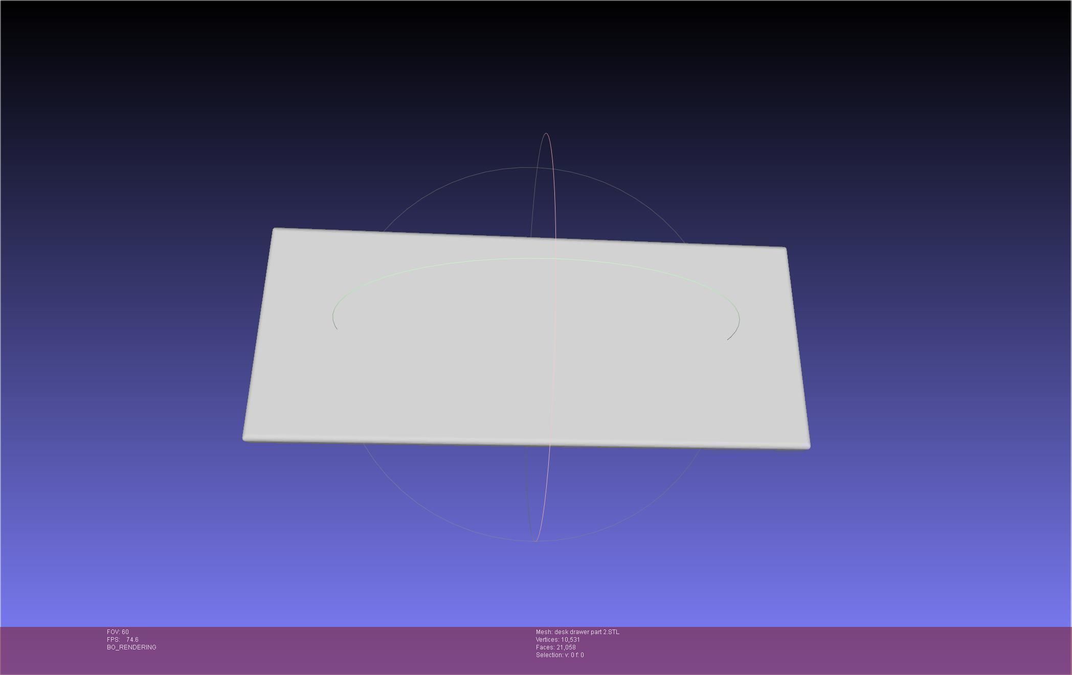 Basic Desk Drawer STL 3D print model_35