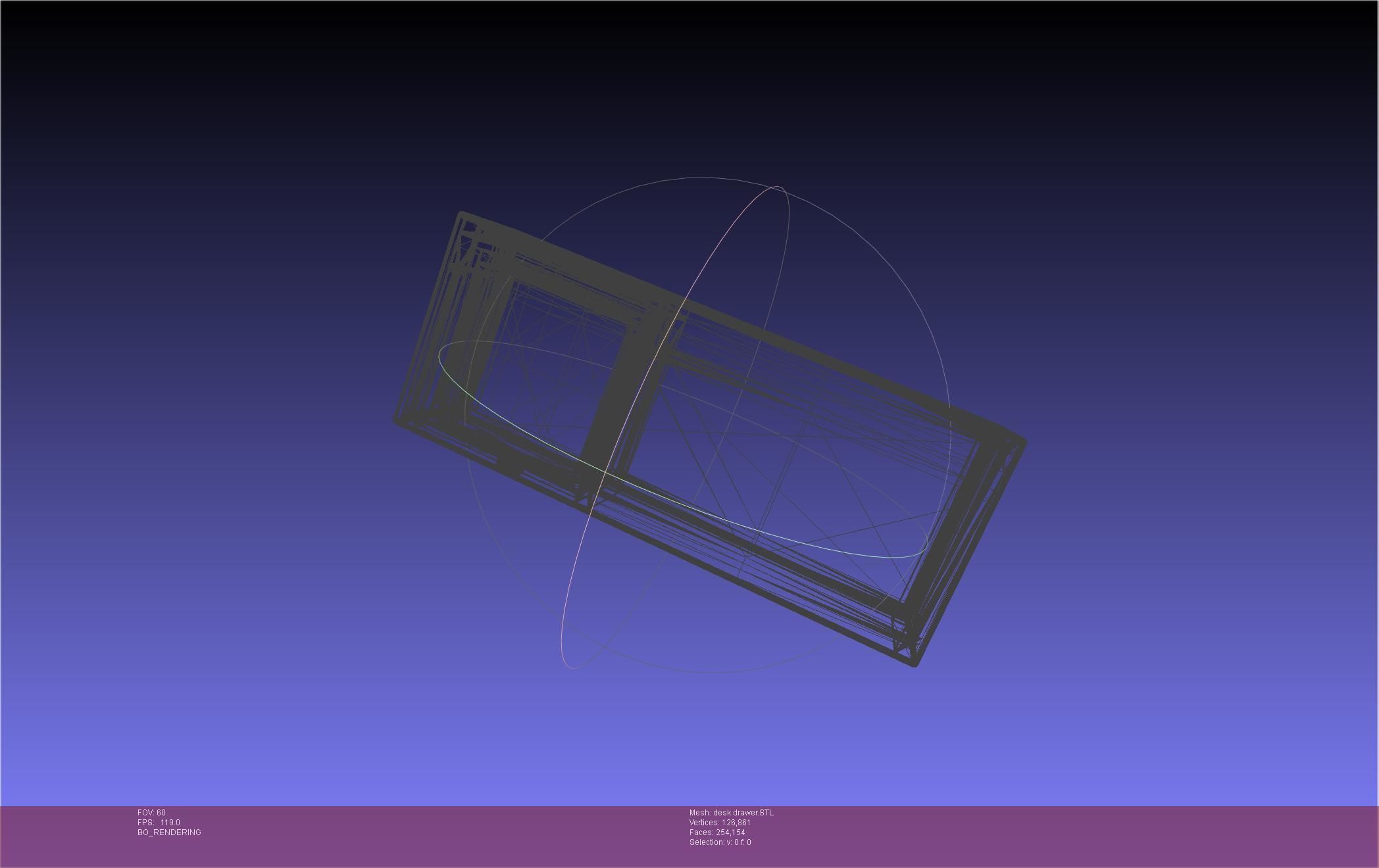 Basic Desk Drawer STL 3D print model_21