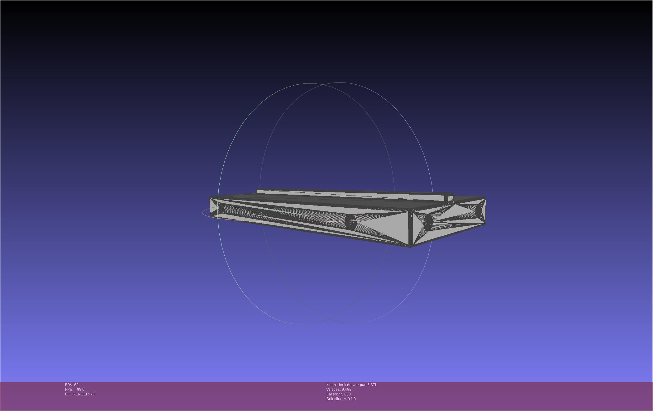 Basic Desk Drawer STL 3D print model_62