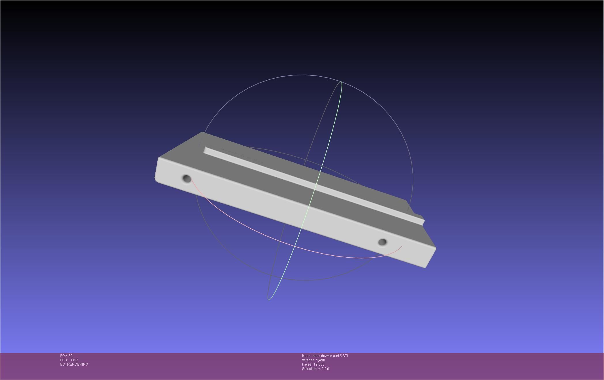 Basic Desk Drawer STL 3D print model_61