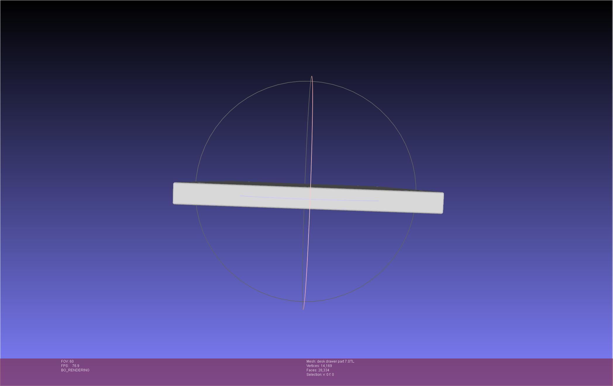 Basic Desk Drawer STL 3D print model_72