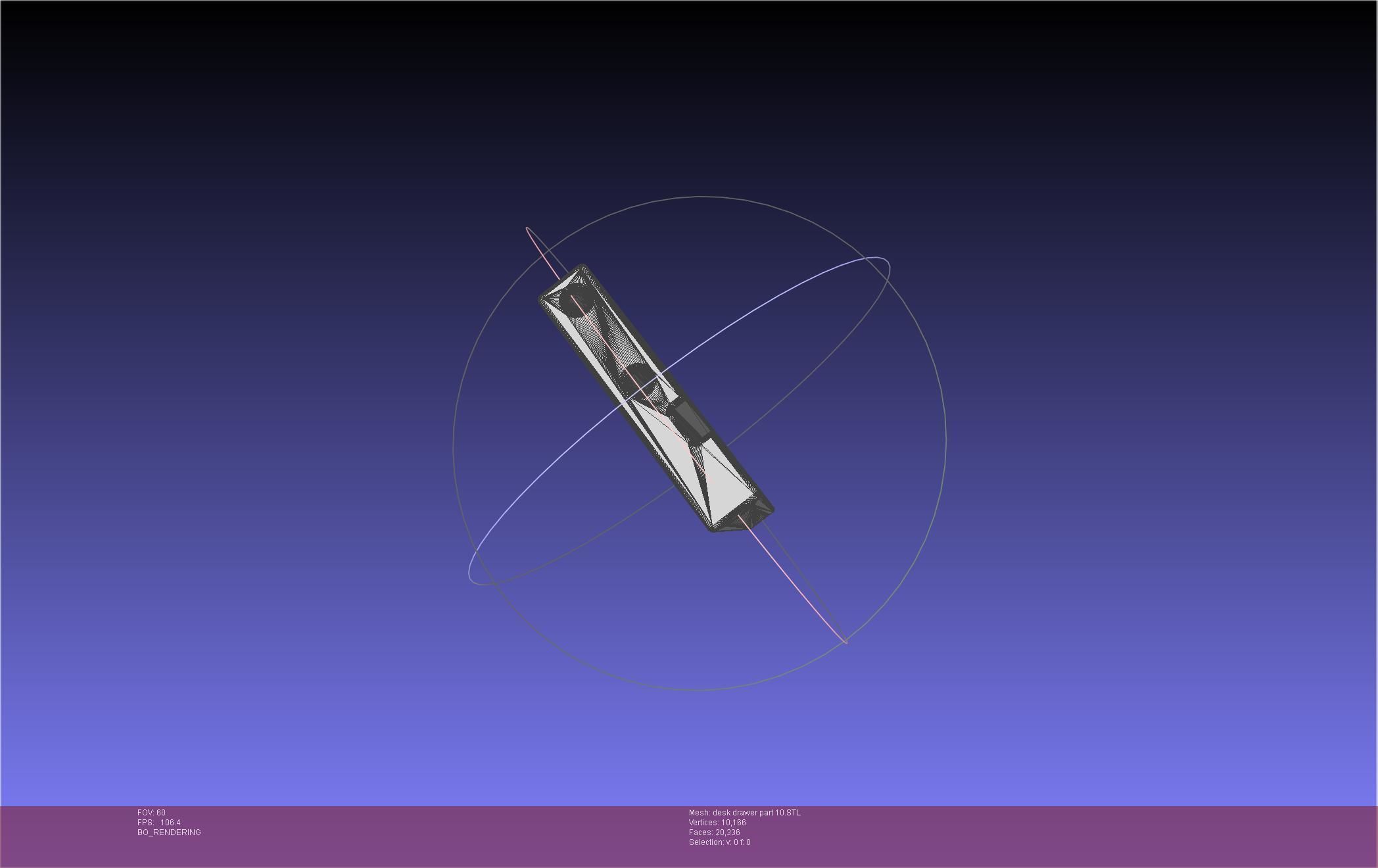 Basic Desk Drawer STL 3D print model_103