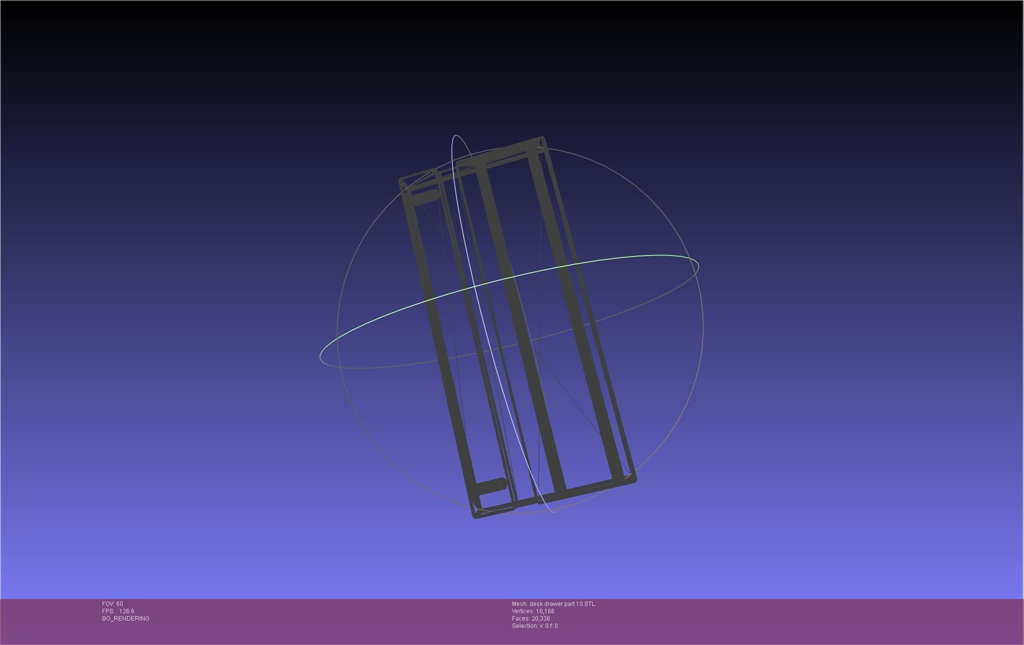 Basic Desk Drawer STL 3D print model_106