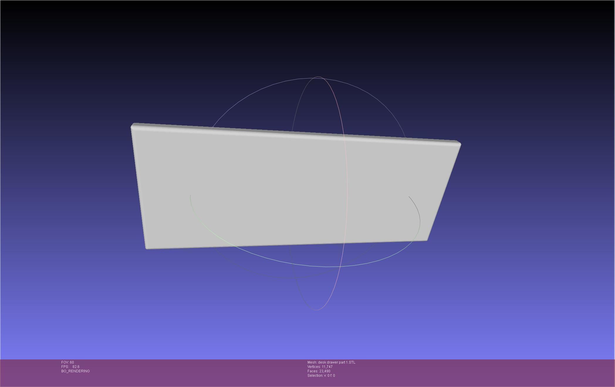 Basic Desk Drawer STL 3D print model_29