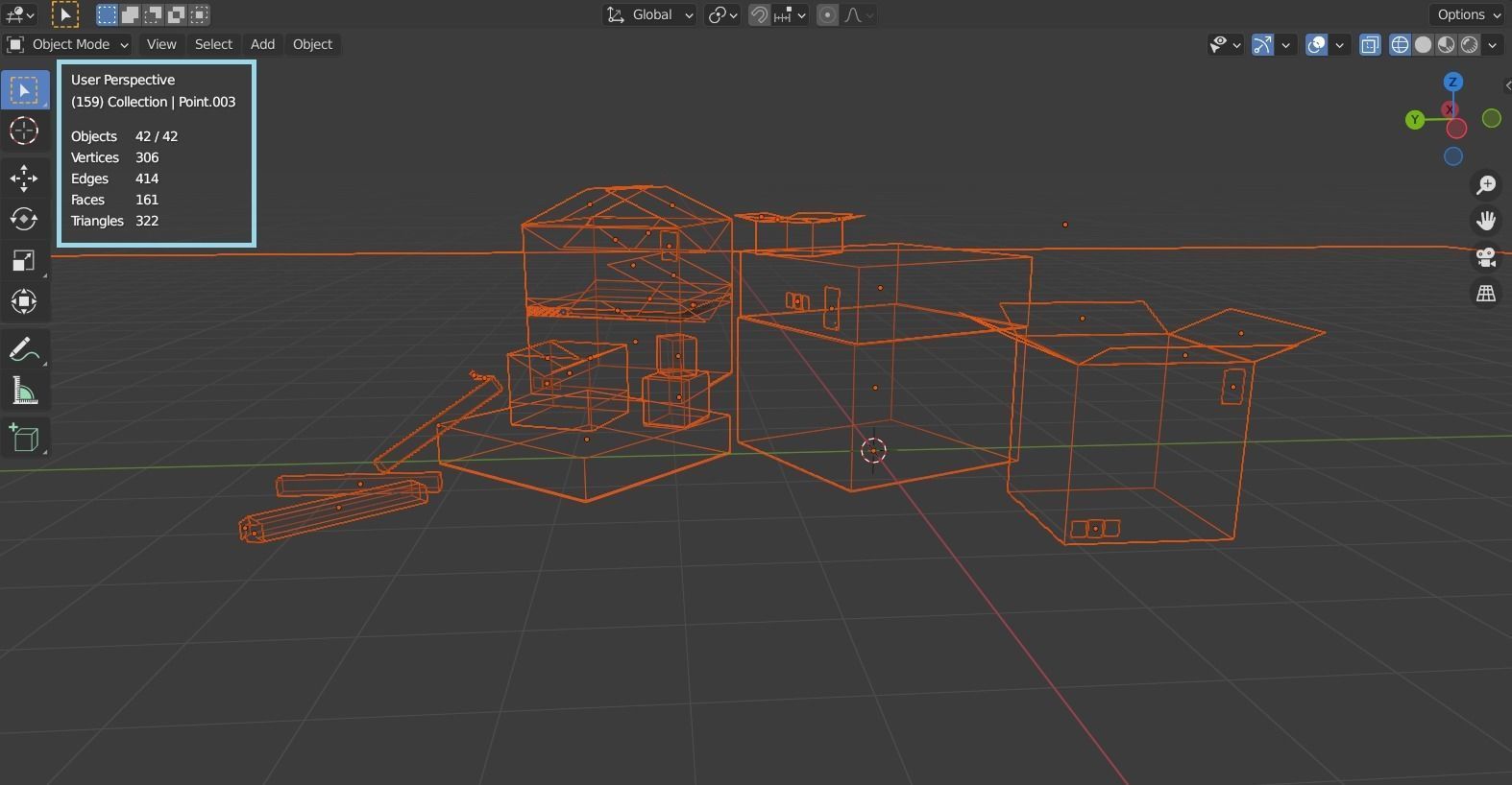 Lowpoly Cardboard Boxes Low-poly 3D model_3