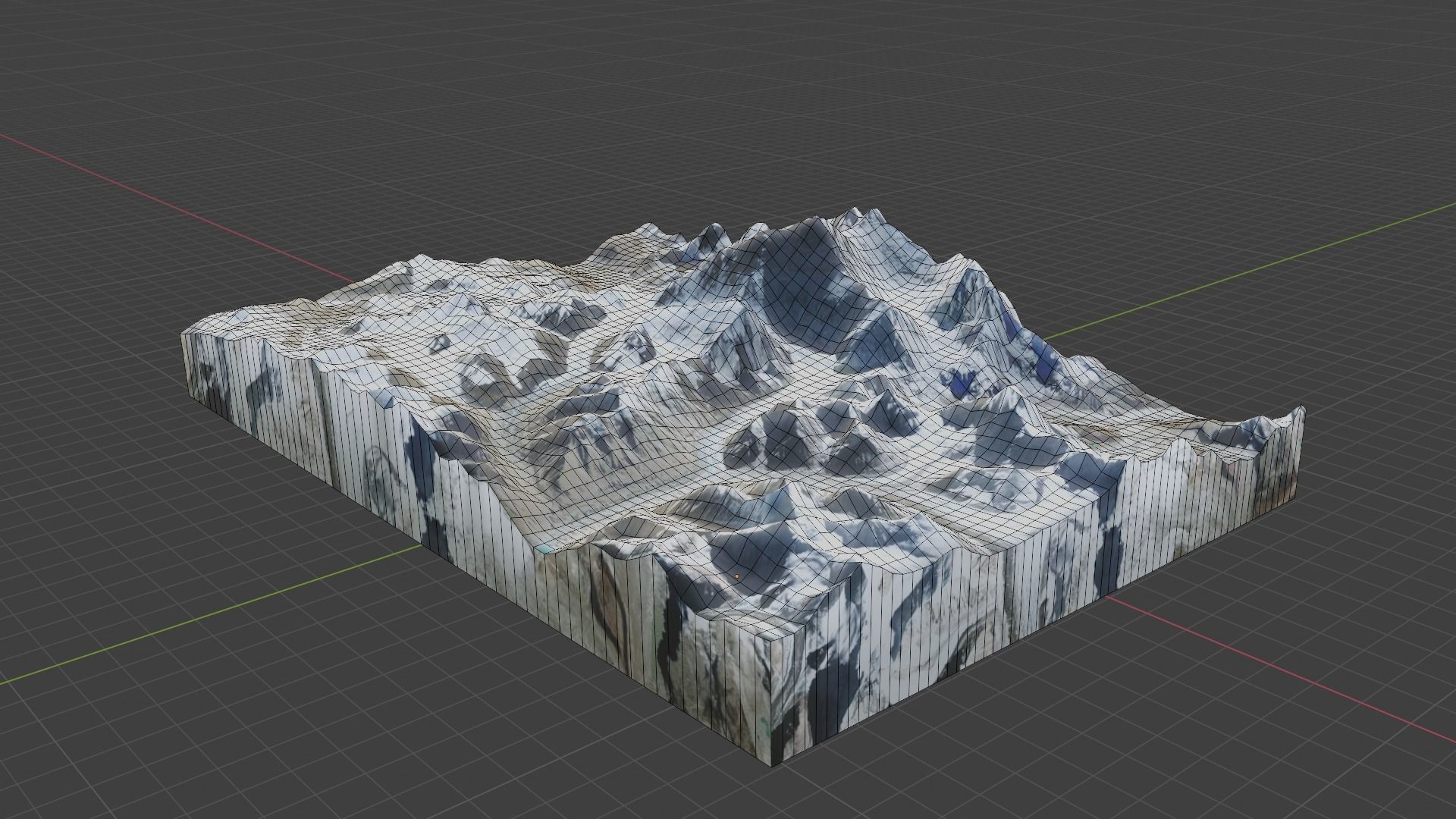 Changtse Mountain Low-poly 3D model_6