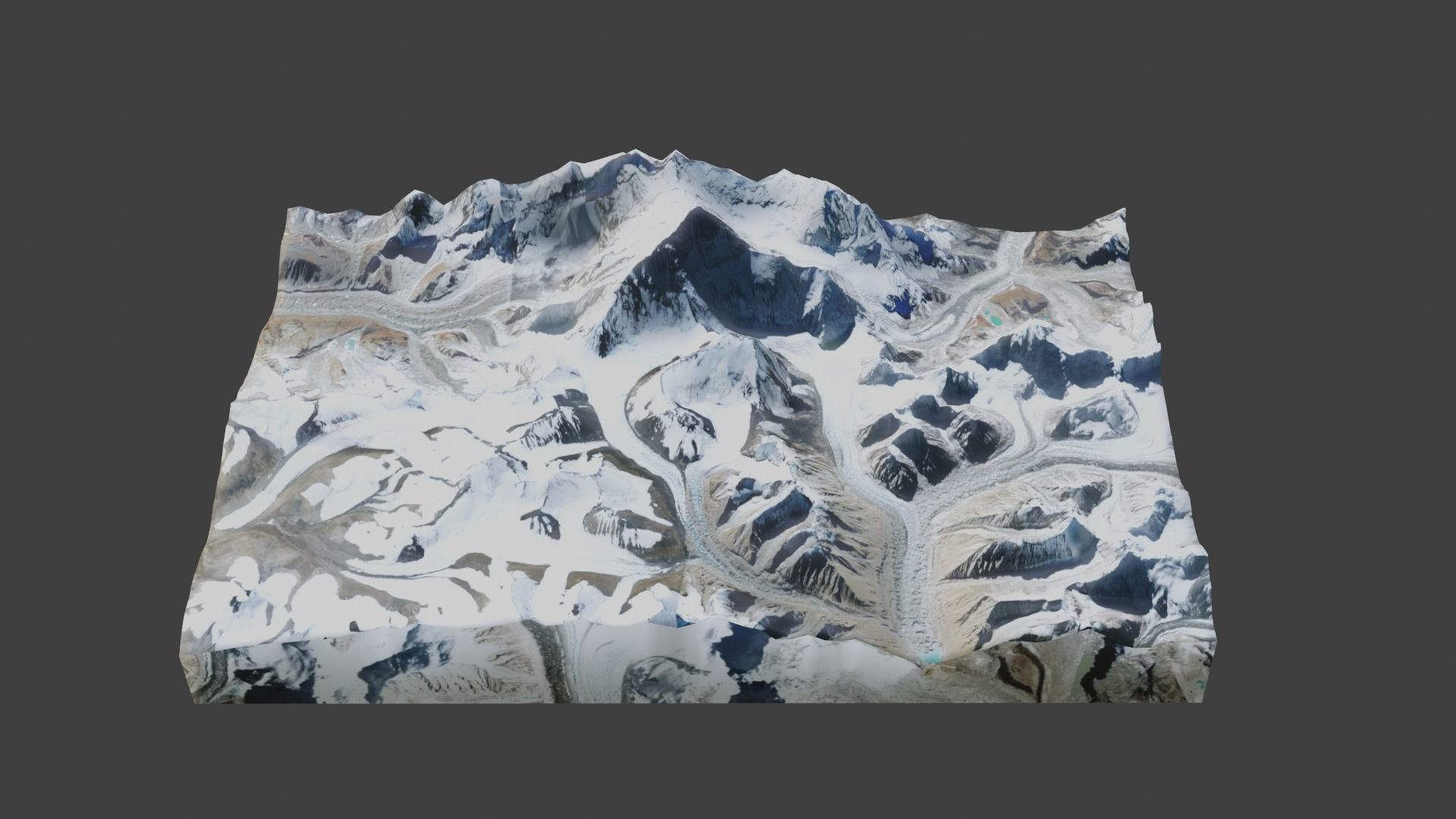 Changtse Mountain Low-poly 3D model_5