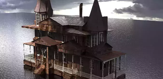  Victorian Mansion Christmas