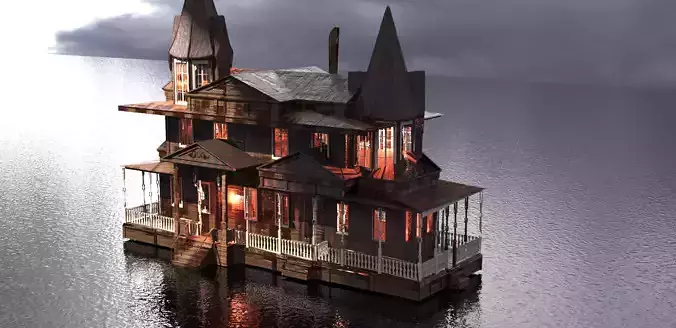 Victorian Mansion horror 3D model