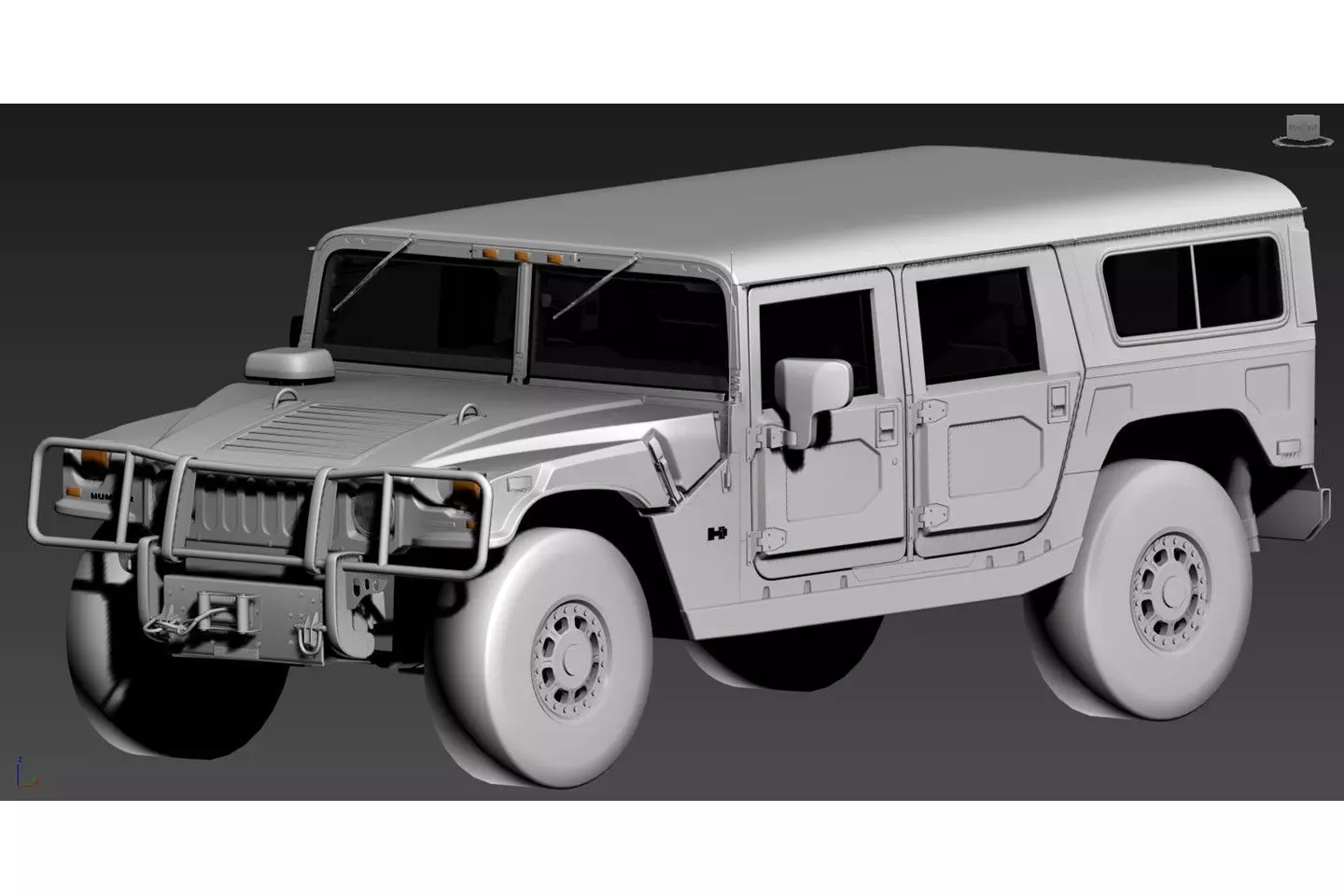 humvee circle Free 3D model