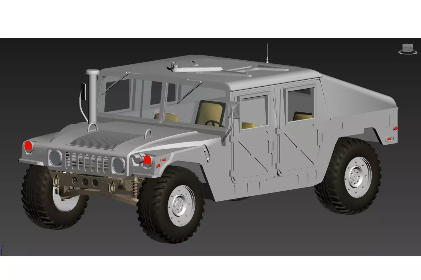 hummer military vehicle Free 3D model