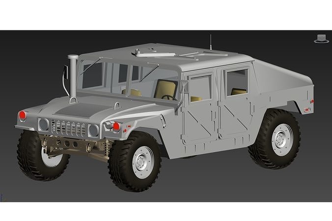 hummer military vehicle Free 3D model