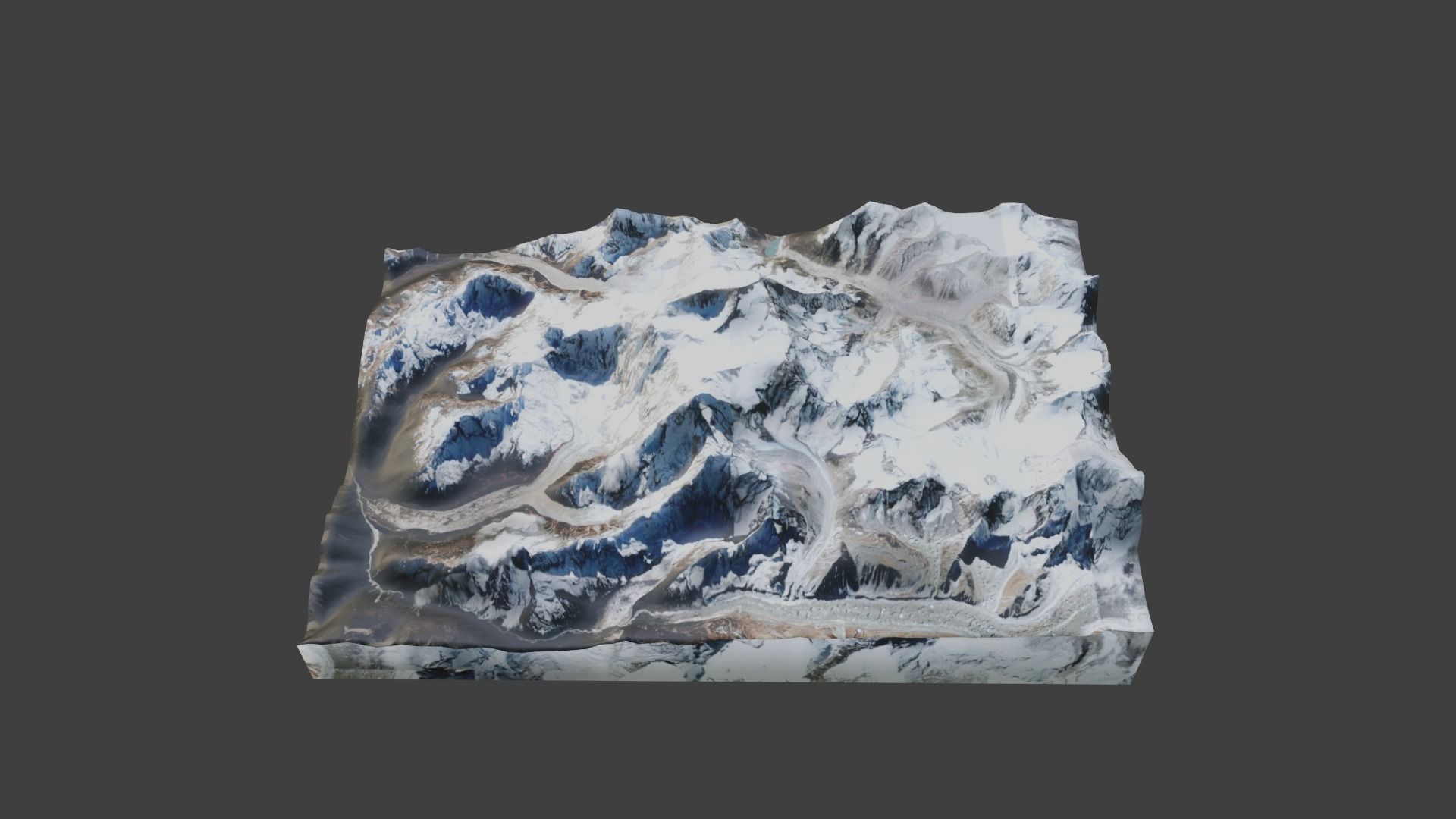 Chomo Lonzo Mountain Low-poly 3D model_5