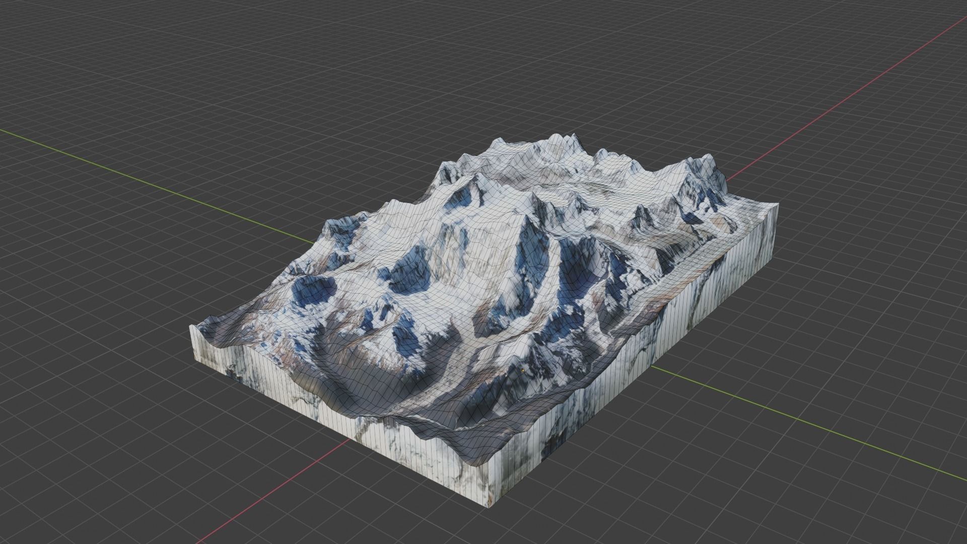 Chomo Lonzo Mountain Low-poly 3D model_6