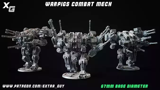 Warpig Class Heavy Frame 67mm base 3DPrintable 3D print model