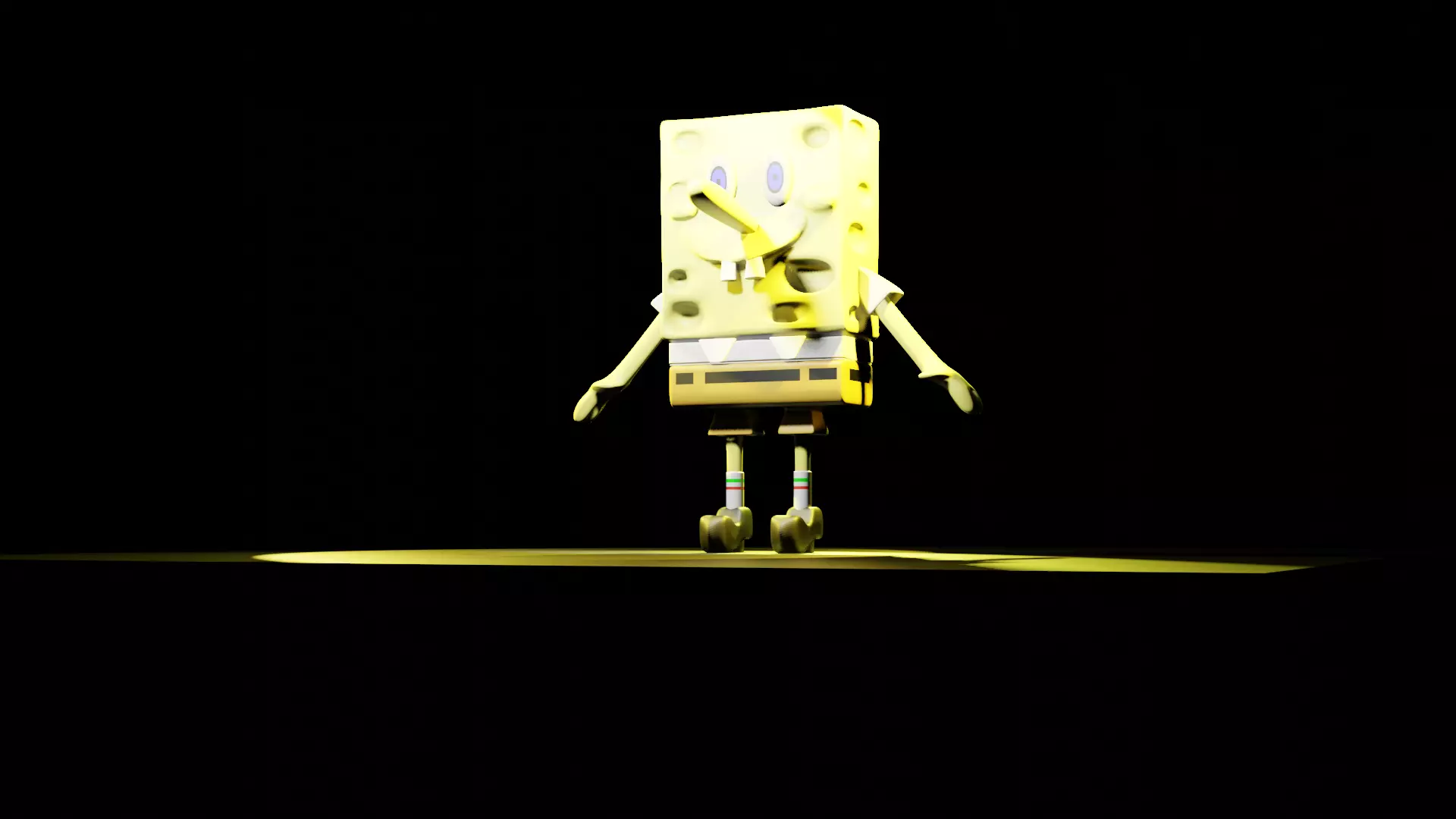 spongebob squarepants Low-poly 3D model