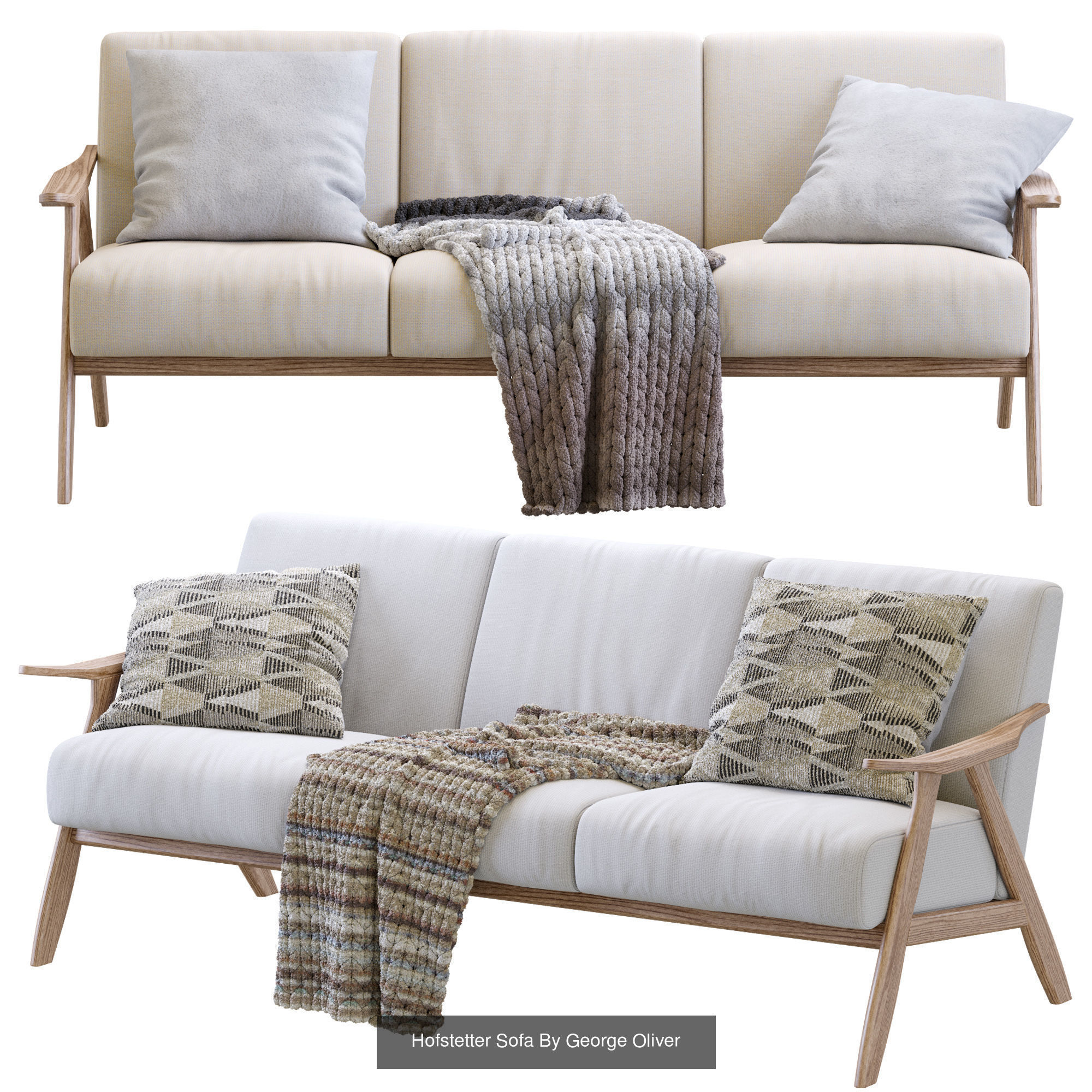 Armchairs End Sofa Pack 1 3D Model Collection_4