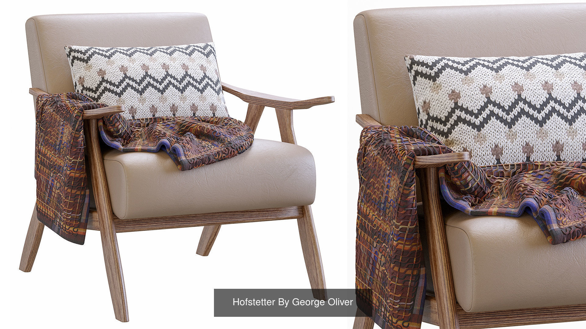 Armchairs End Sofa Pack 1 3D Model Collection_3