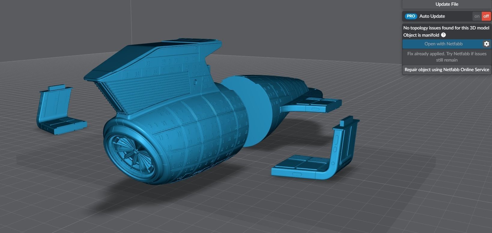 Enterprise  C Scale model   3D print model_7