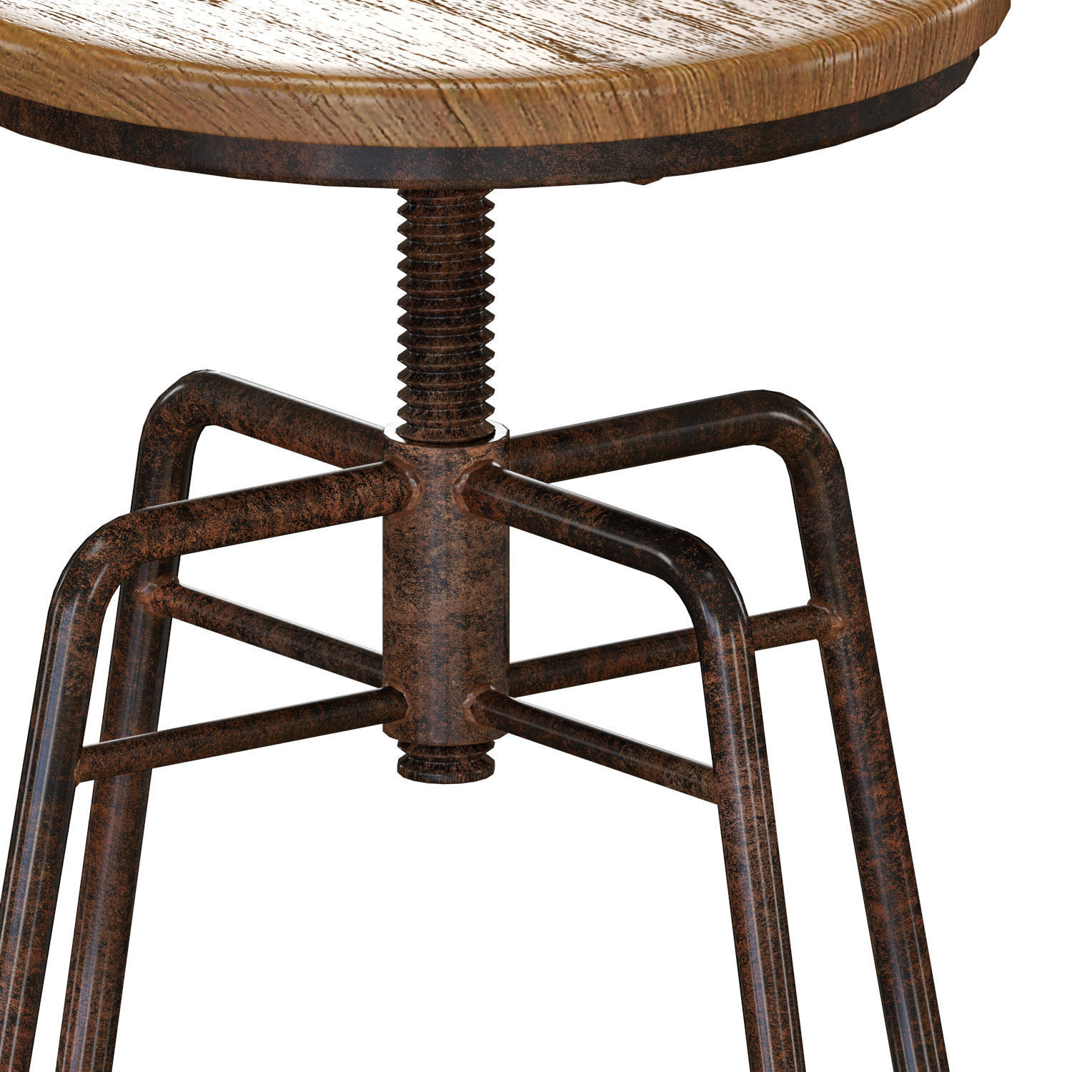 Zara Bar Stools And Table 3D model_3