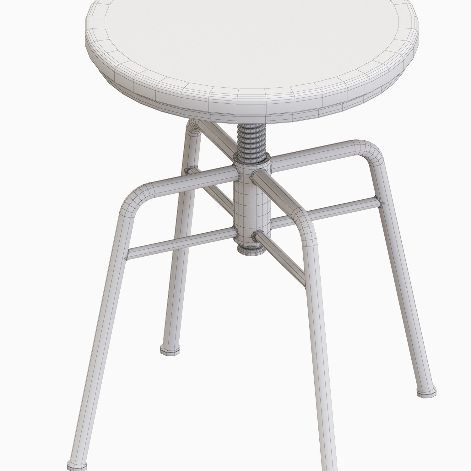 Zara Bar Stools And Table 3D model_7