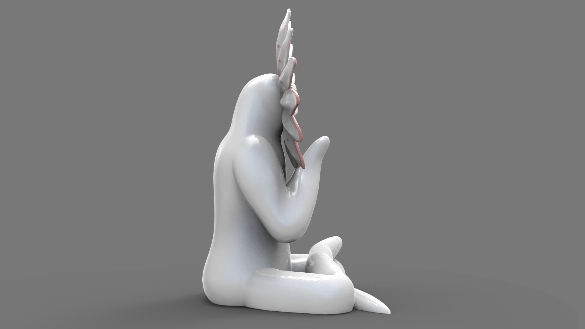 Flower woman 1 - Yoga  3D print model_3